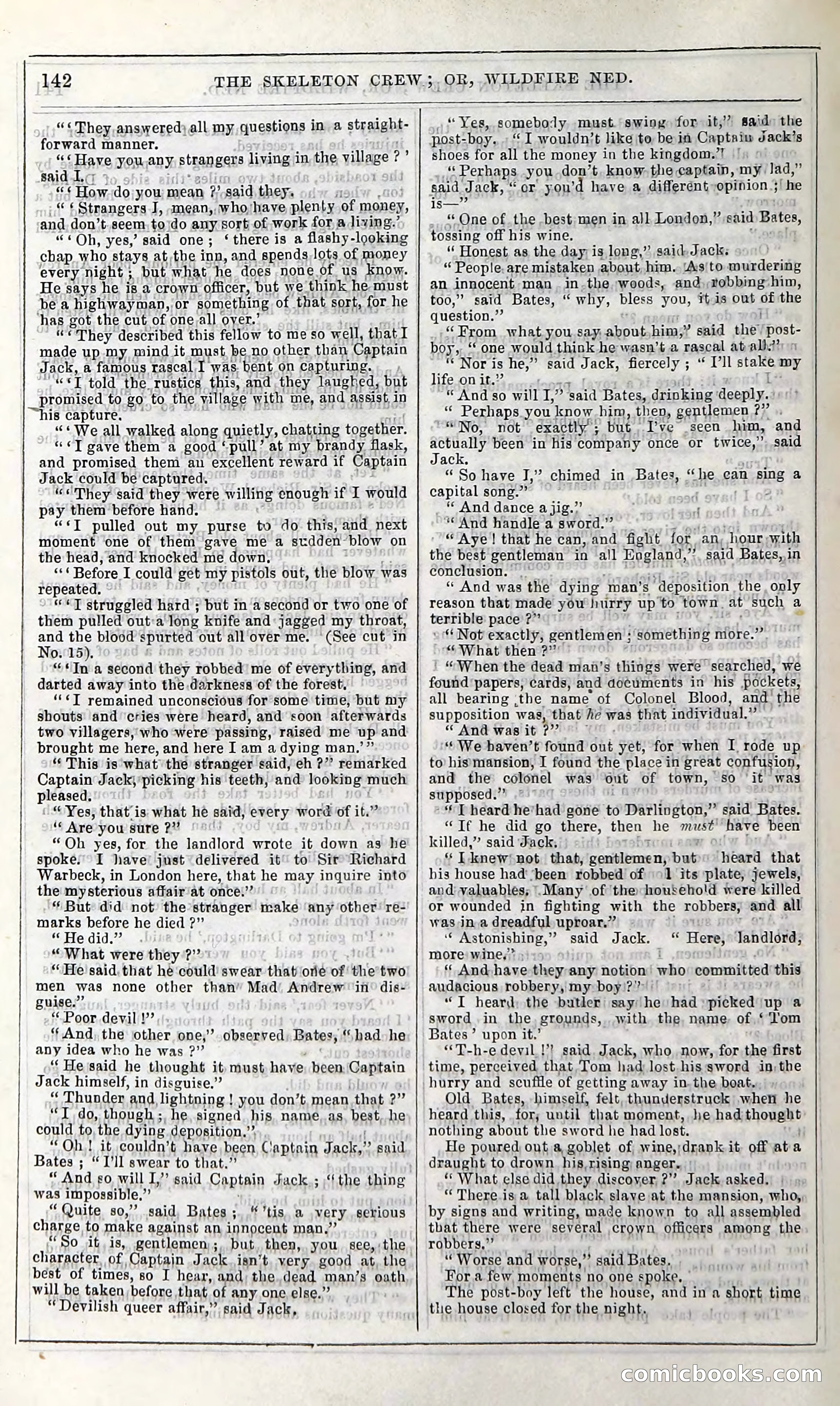 The Skeleton Crew; Or, Wildfire Ned — page 148 of 196