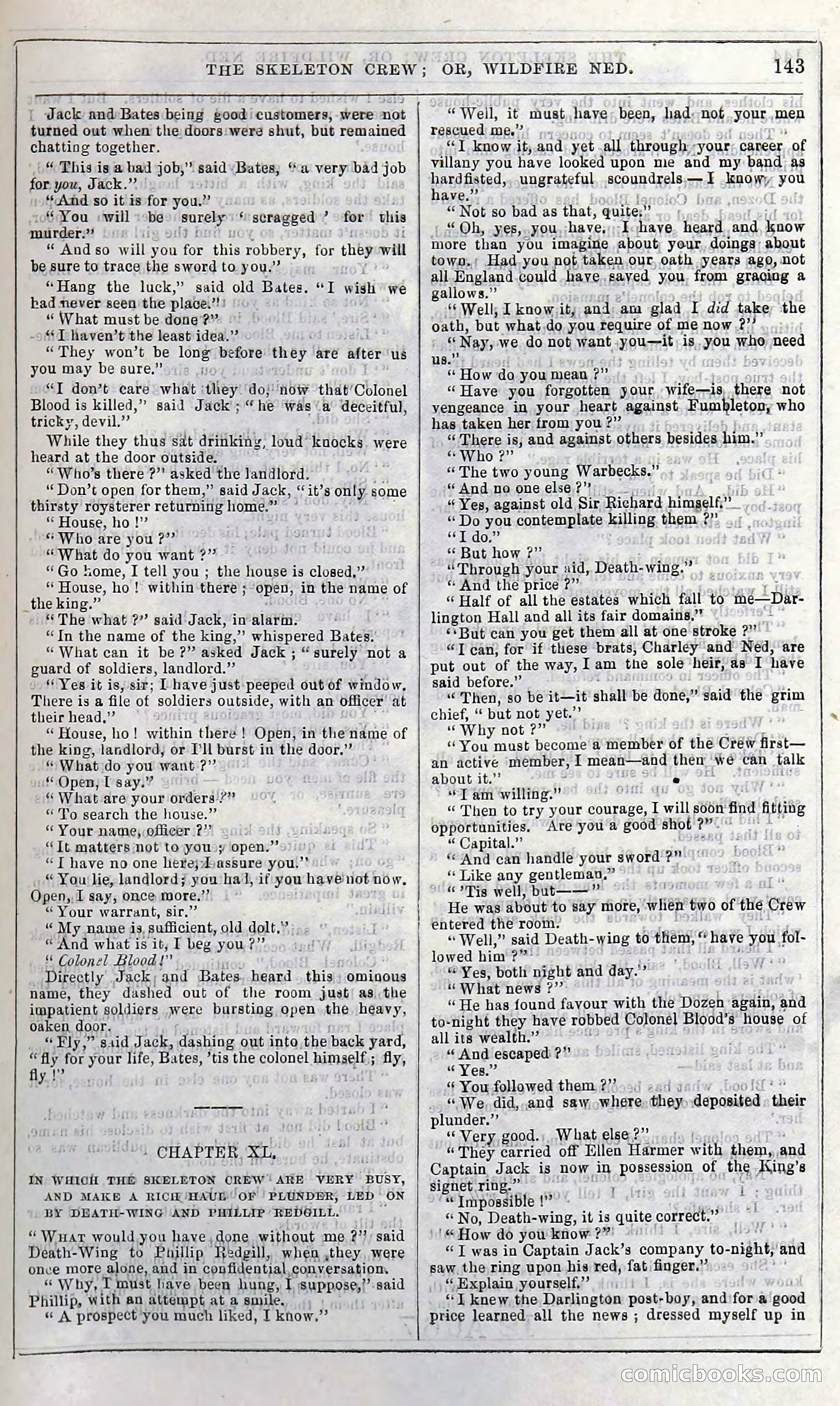 The Skeleton Crew; Or, Wildfire Ned — page 149 of 196
