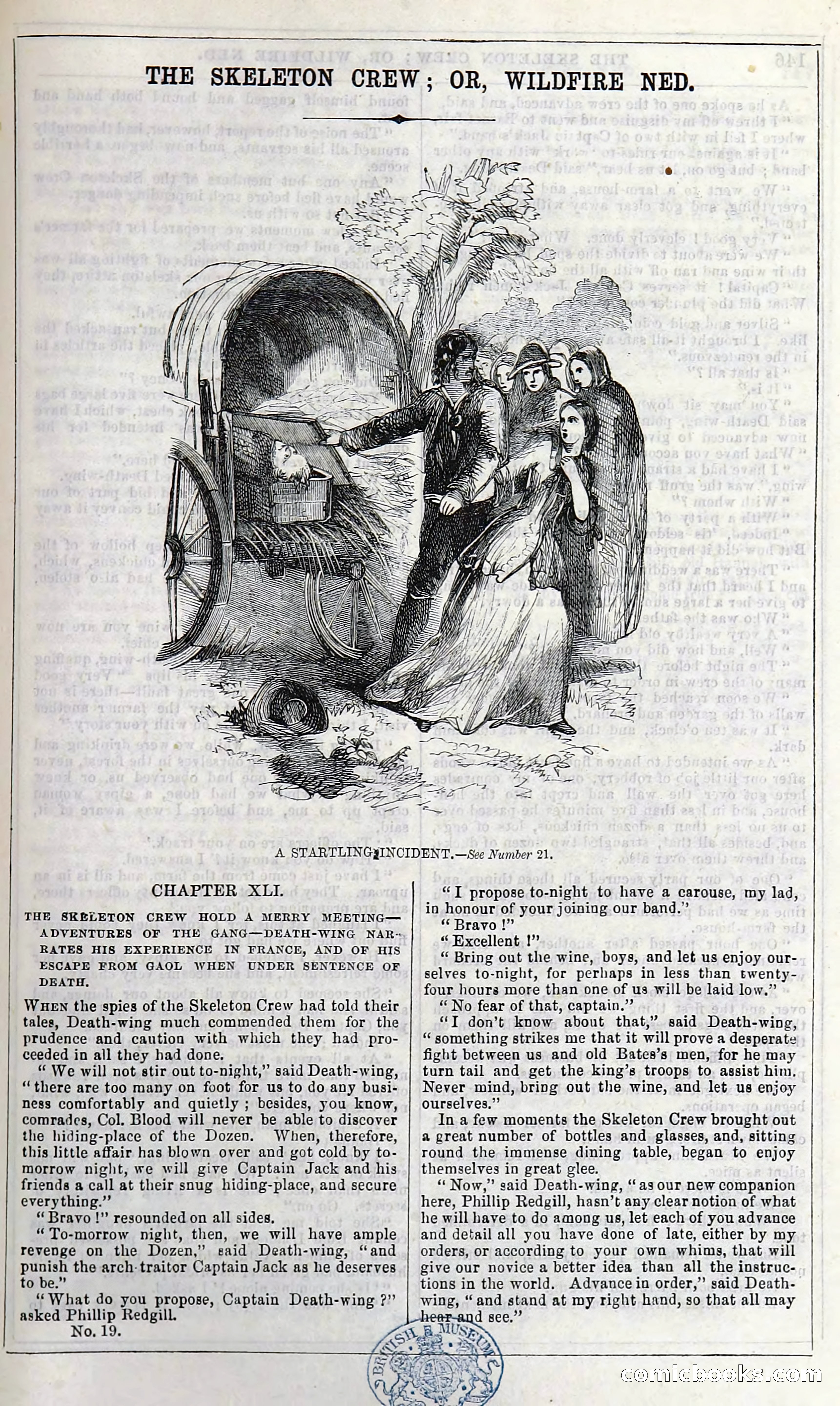 The Skeleton Crew; Or, Wildfire Ned — page 151 of 196