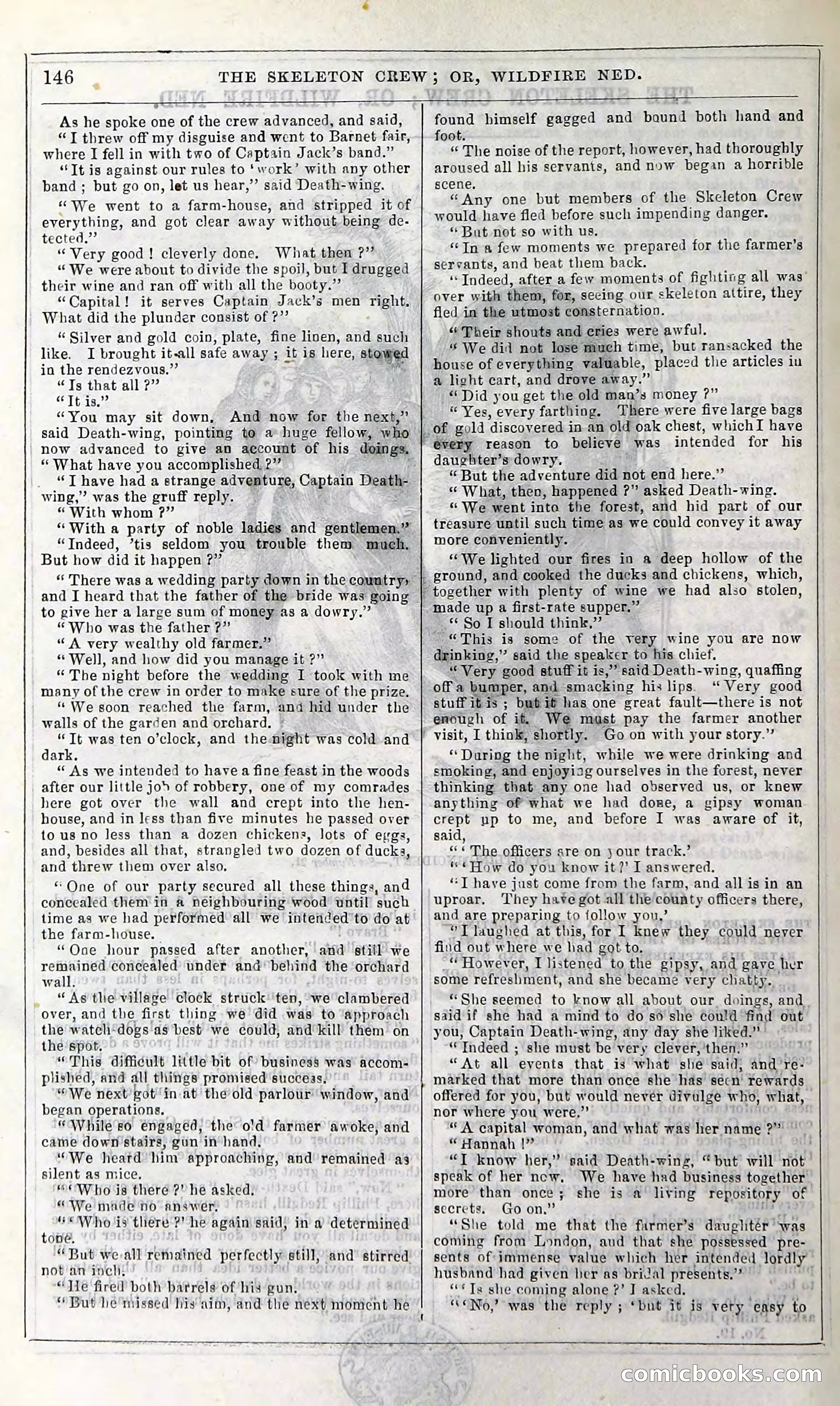 The Skeleton Crew; Or, Wildfire Ned — page 152 of 196