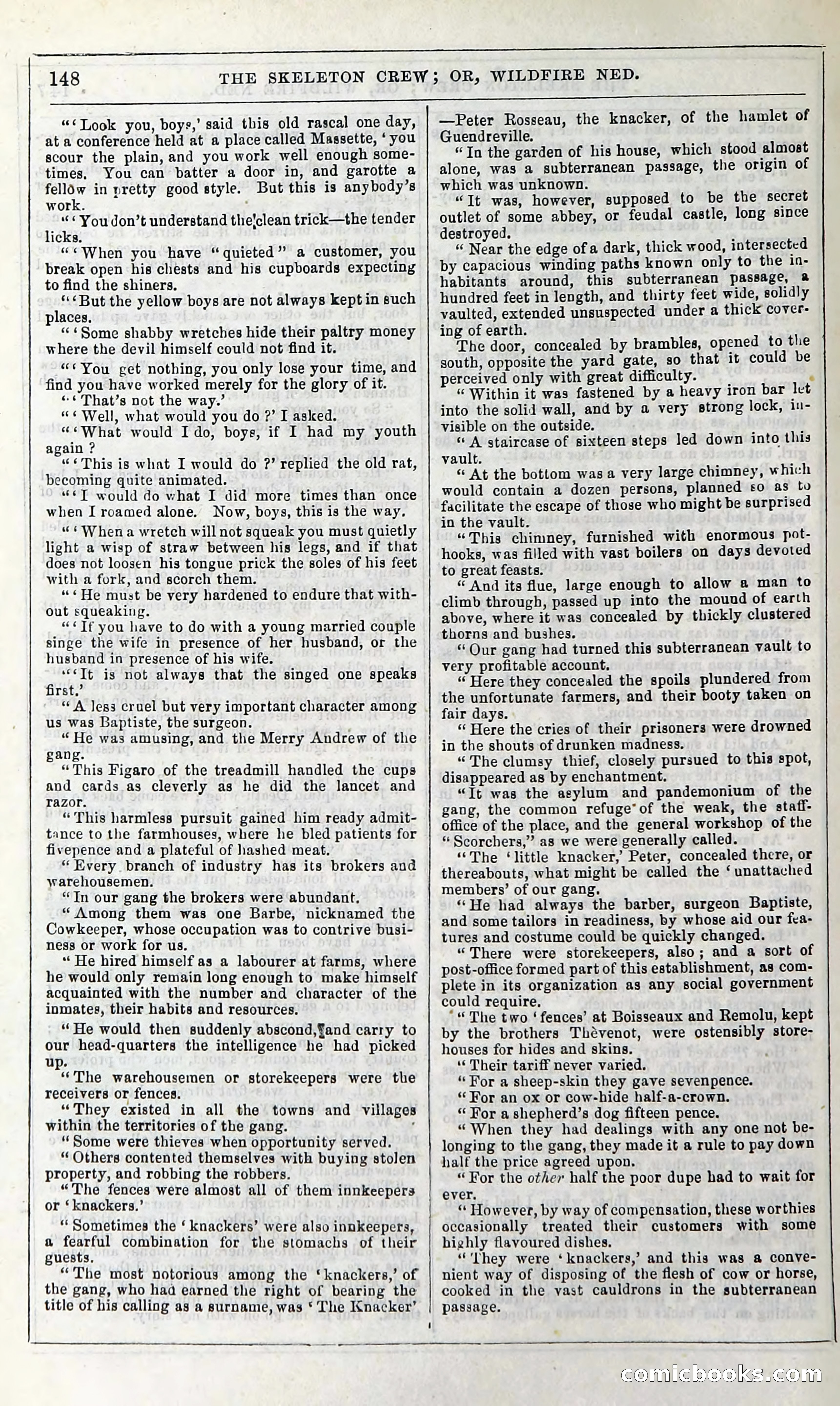 The Skeleton Crew; Or, Wildfire Ned — page 154 of 196