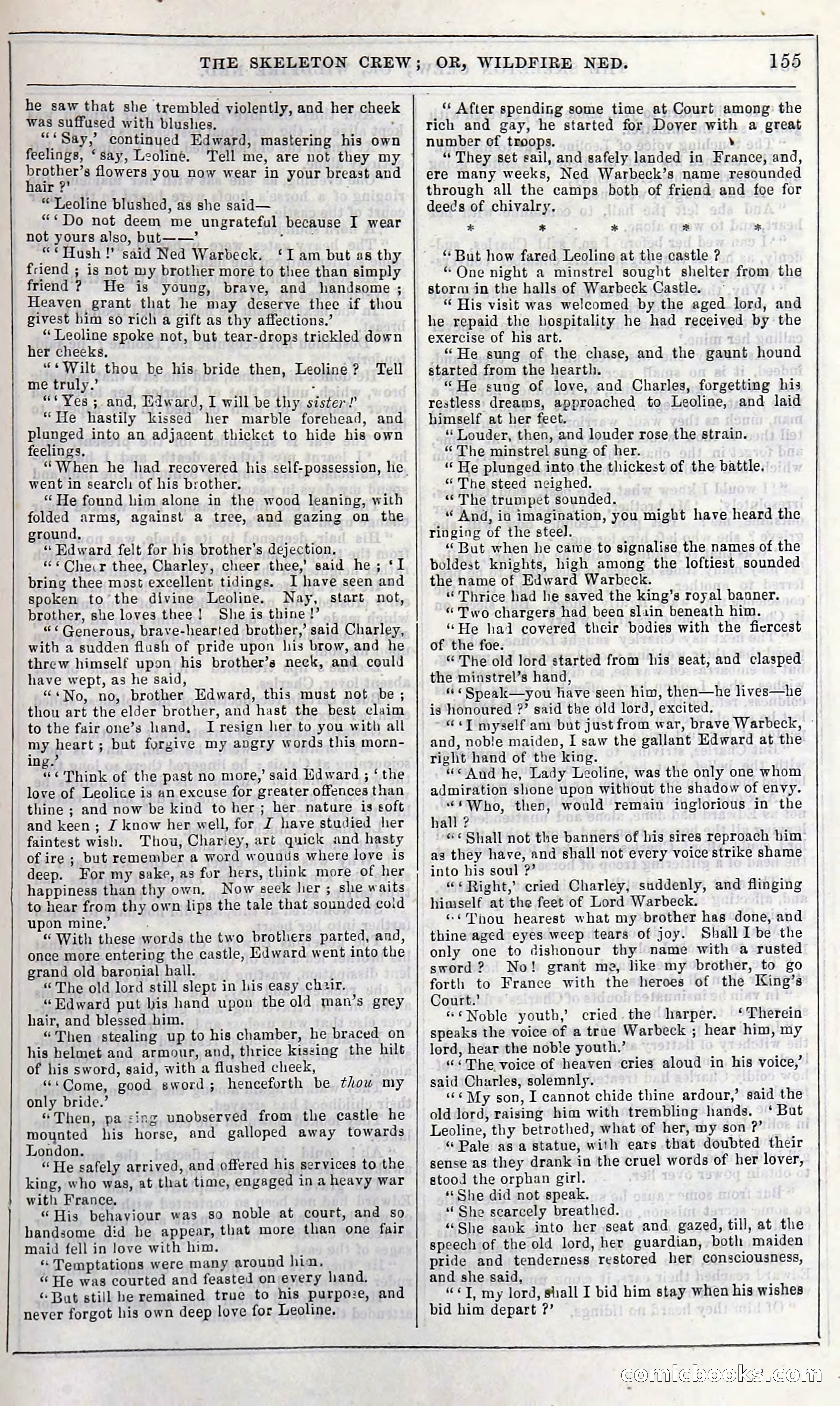 The Skeleton Crew; Or, Wildfire Ned — page 161 of 196