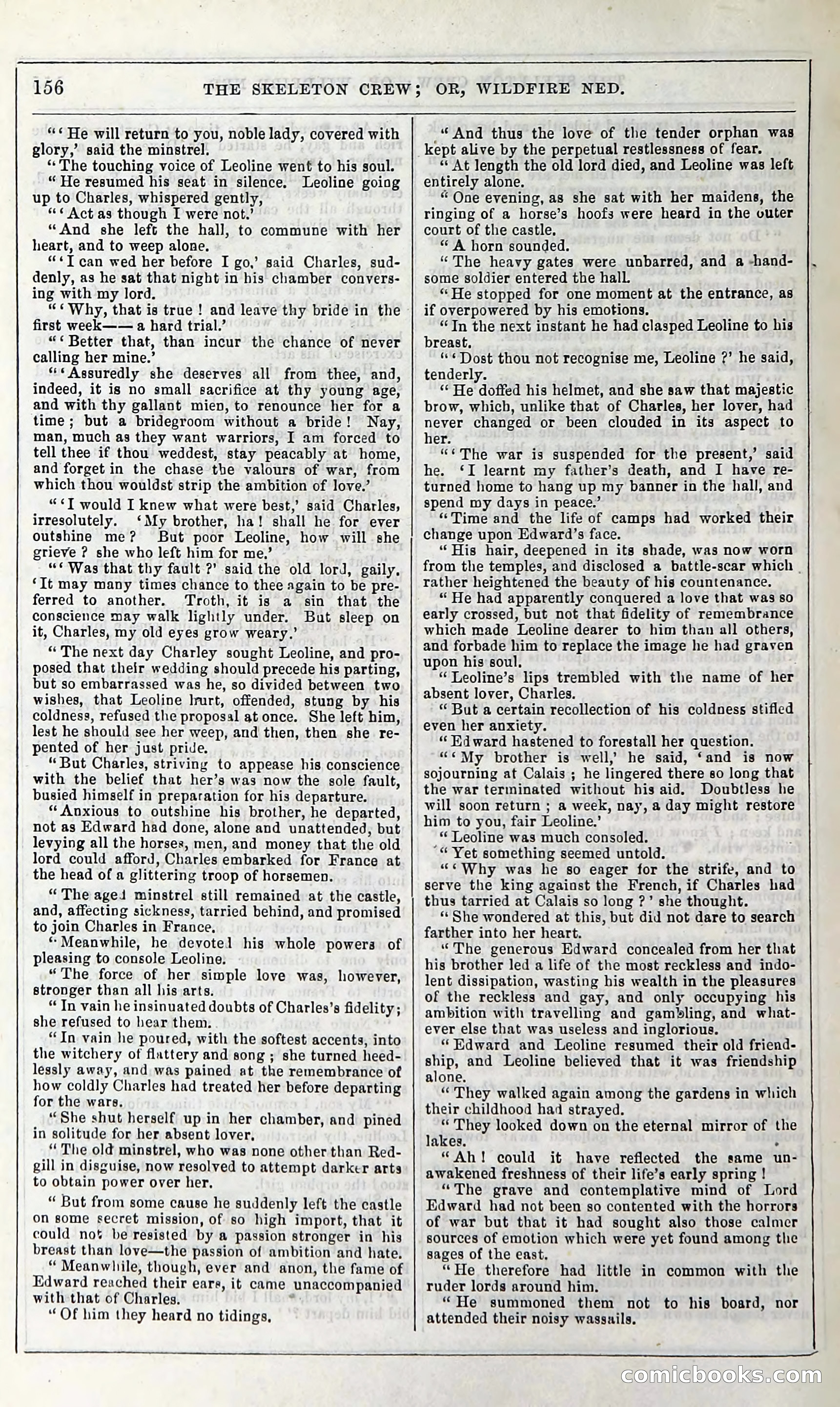 The Skeleton Crew; Or, Wildfire Ned — page 162 of 196