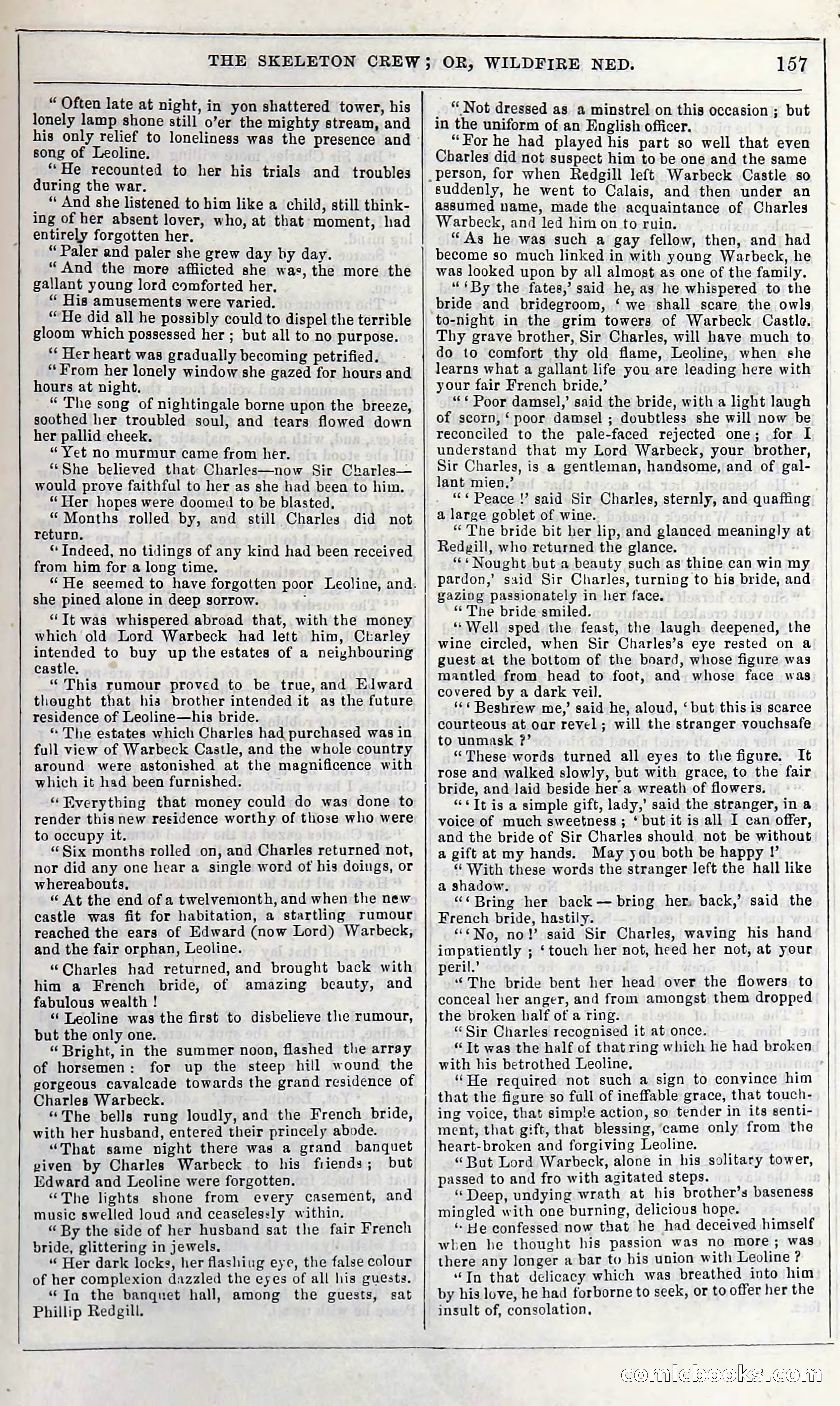 The Skeleton Crew; Or, Wildfire Ned — page 163 of 196