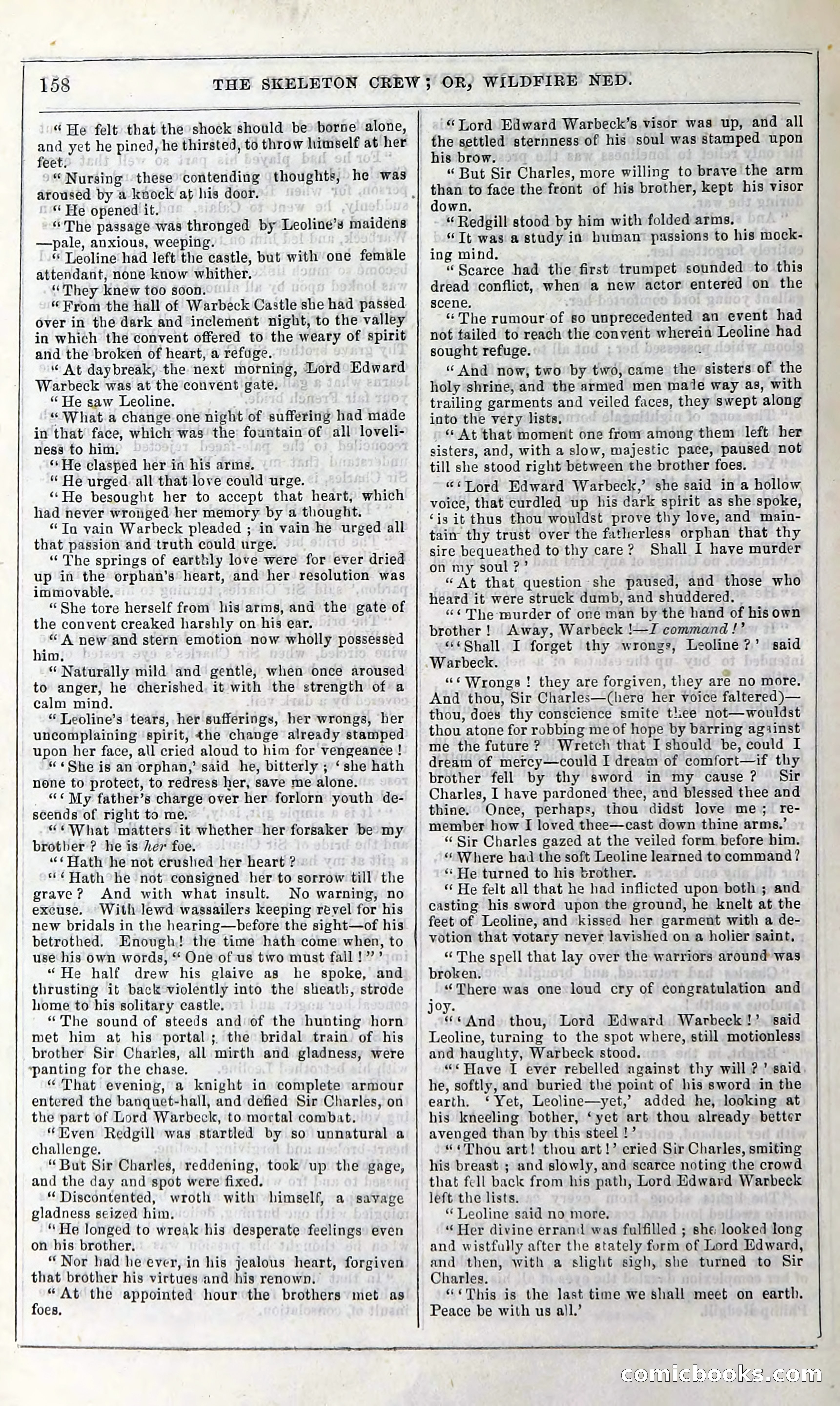 The Skeleton Crew; Or, Wildfire Ned — page 164 of 196