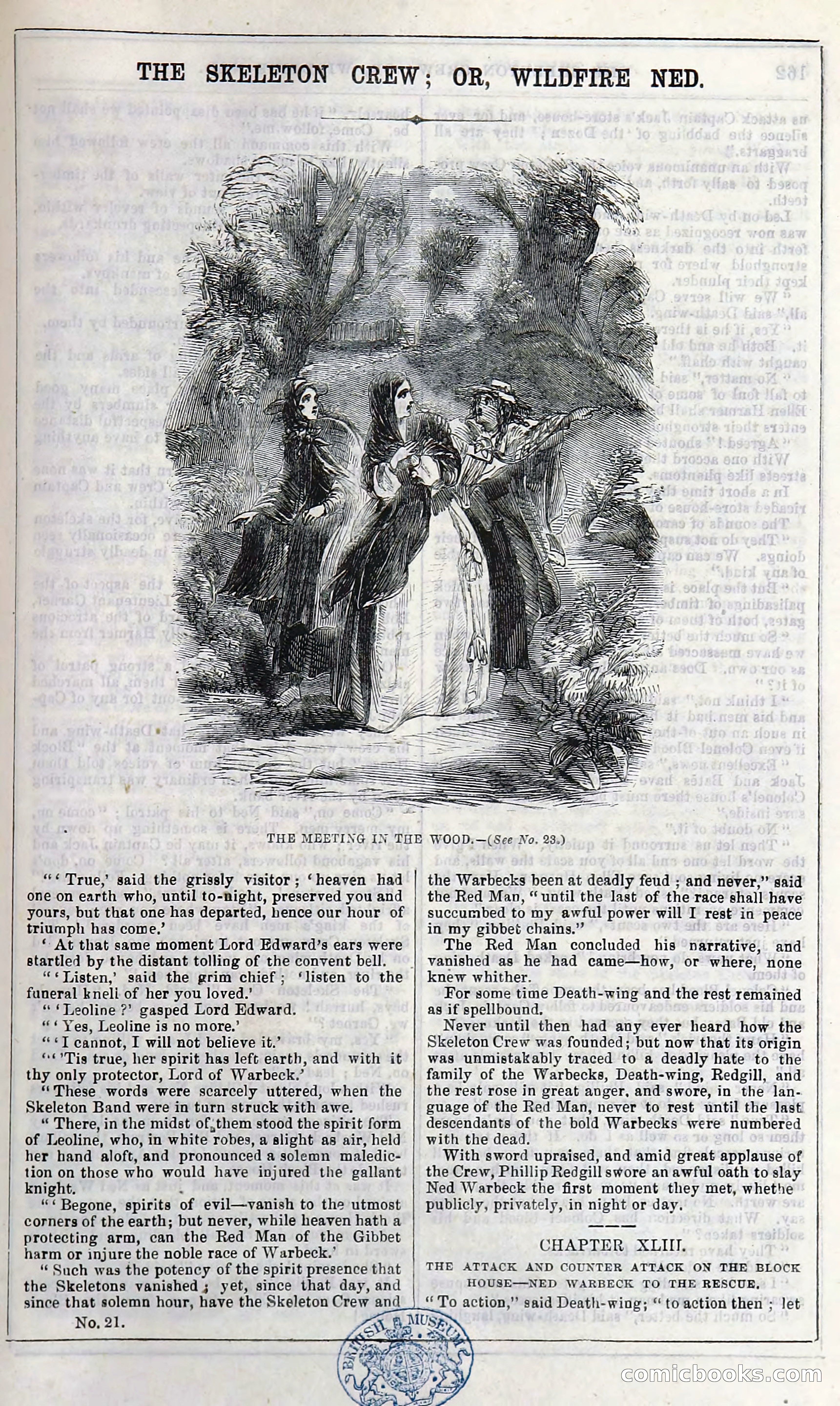 The Skeleton Crew; Or, Wildfire Ned — page 167 of 196