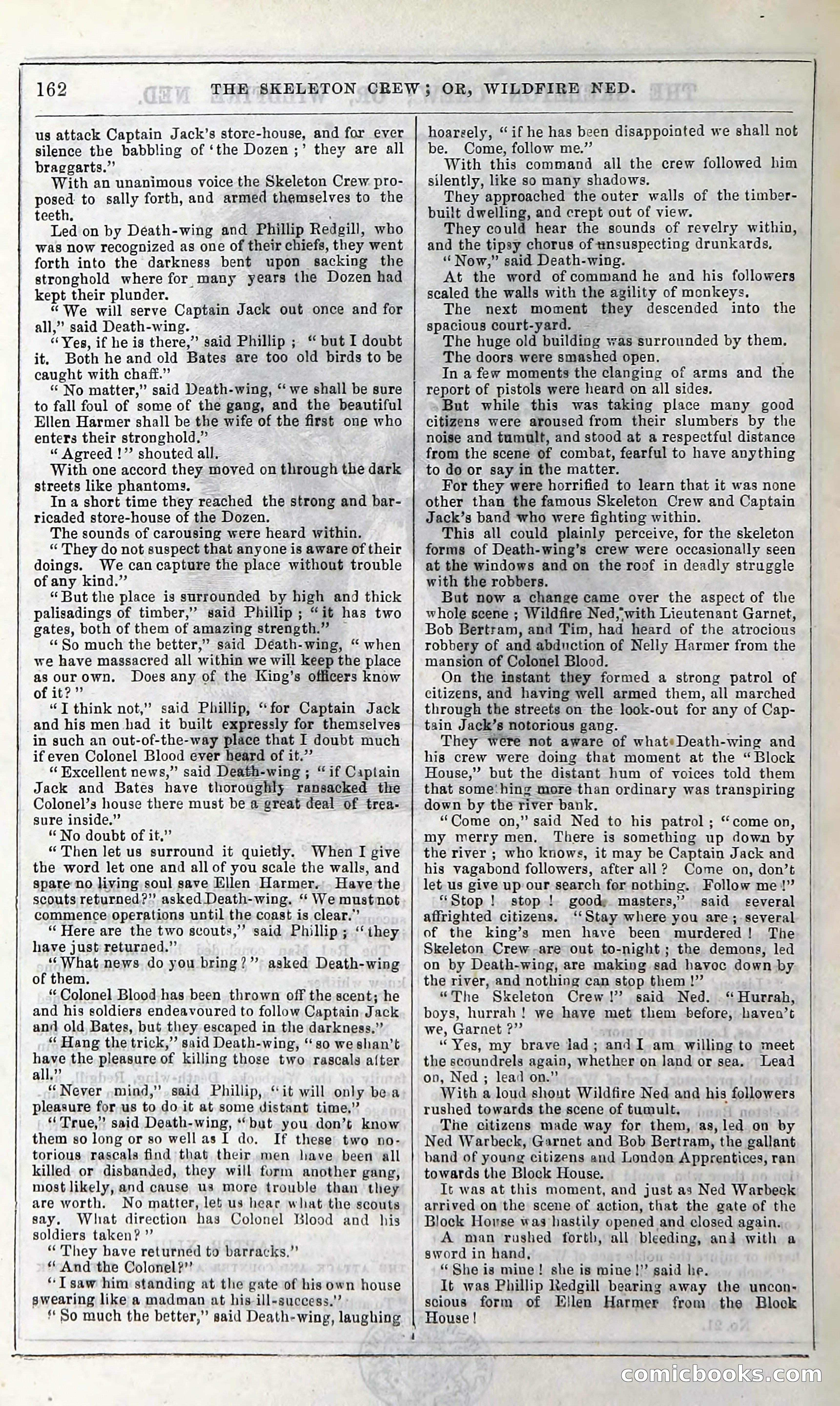 The Skeleton Crew; Or, Wildfire Ned — page 168 of 196