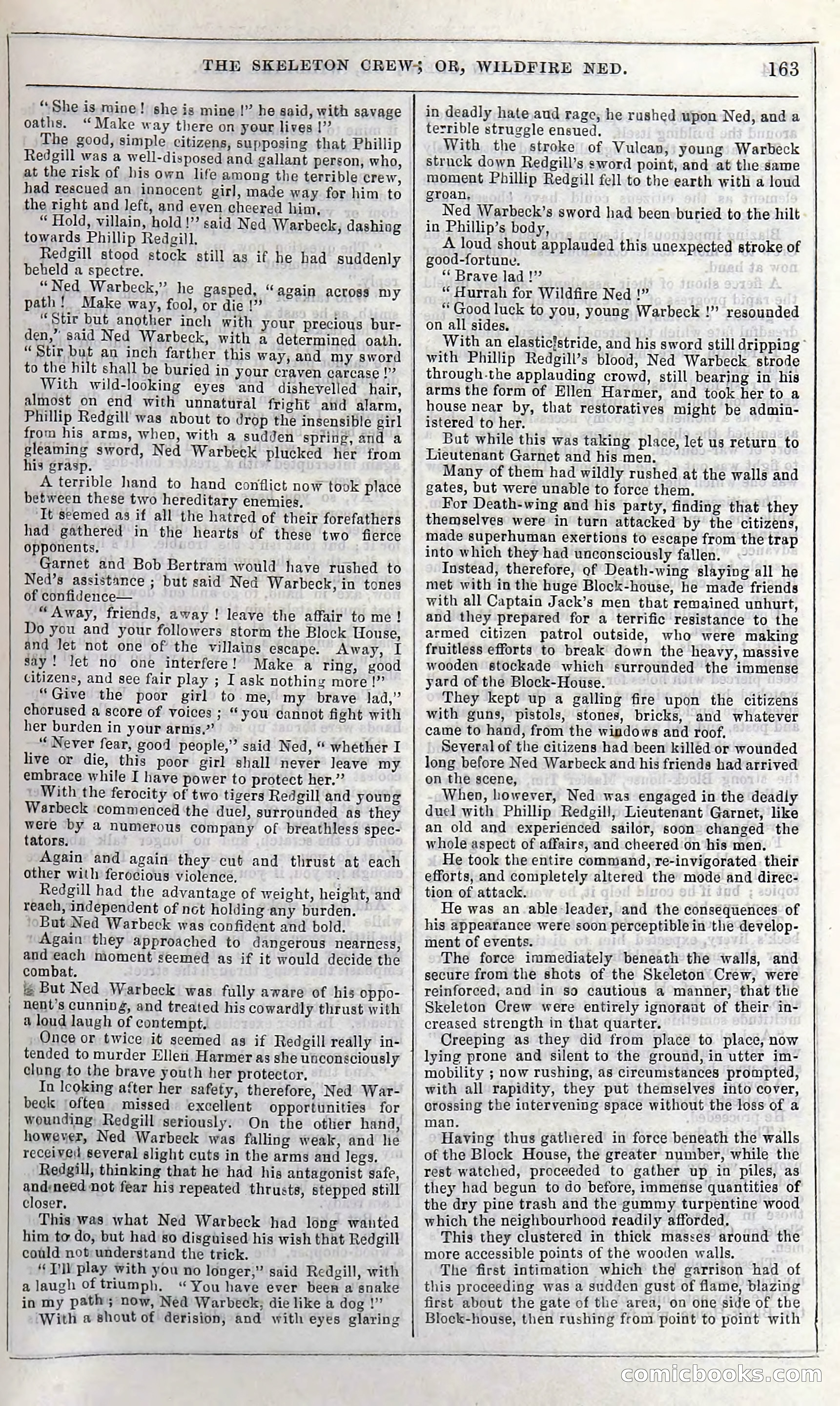 The Skeleton Crew; Or, Wildfire Ned — page 169 of 196