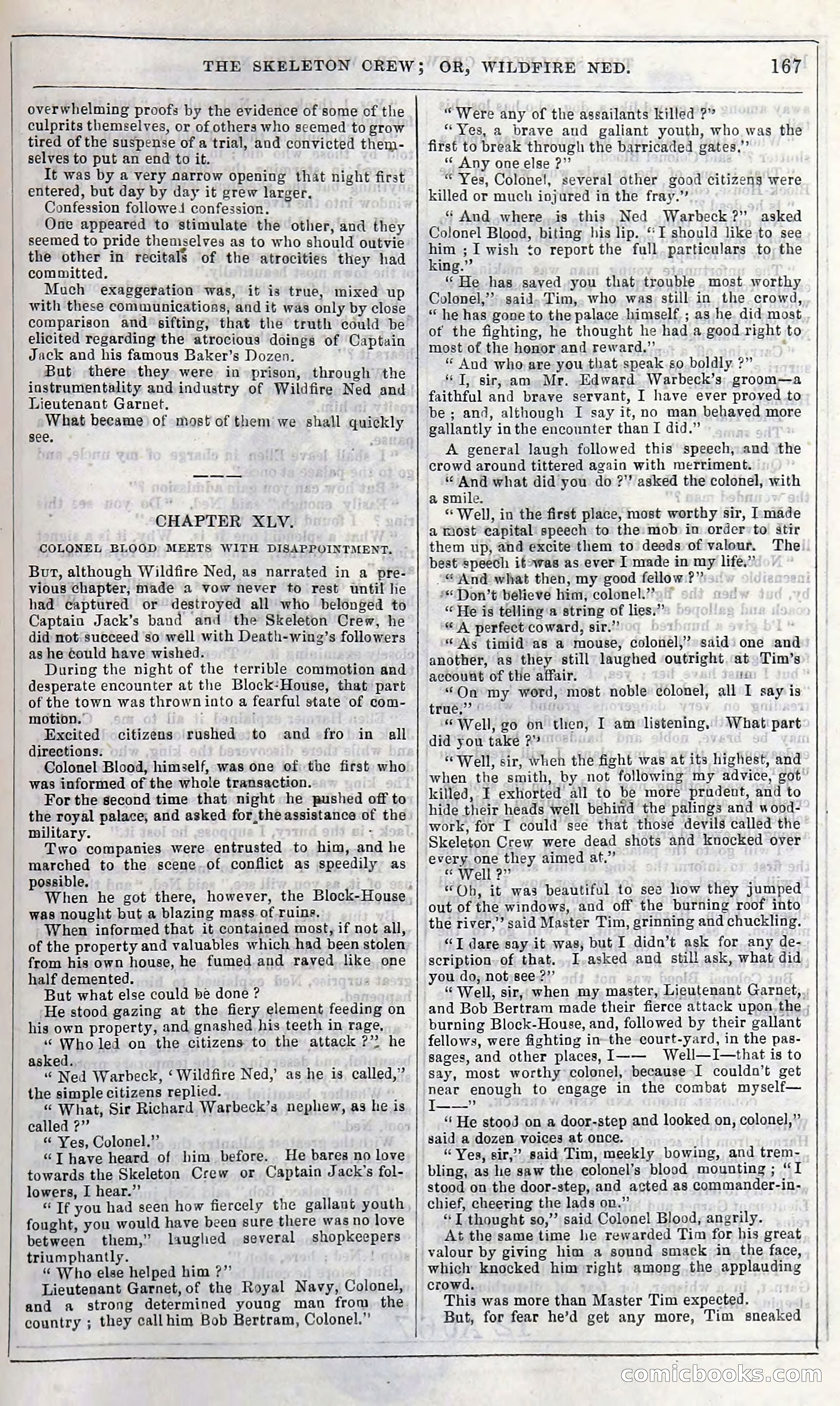 The Skeleton Crew; Or, Wildfire Ned — page 173 of 196