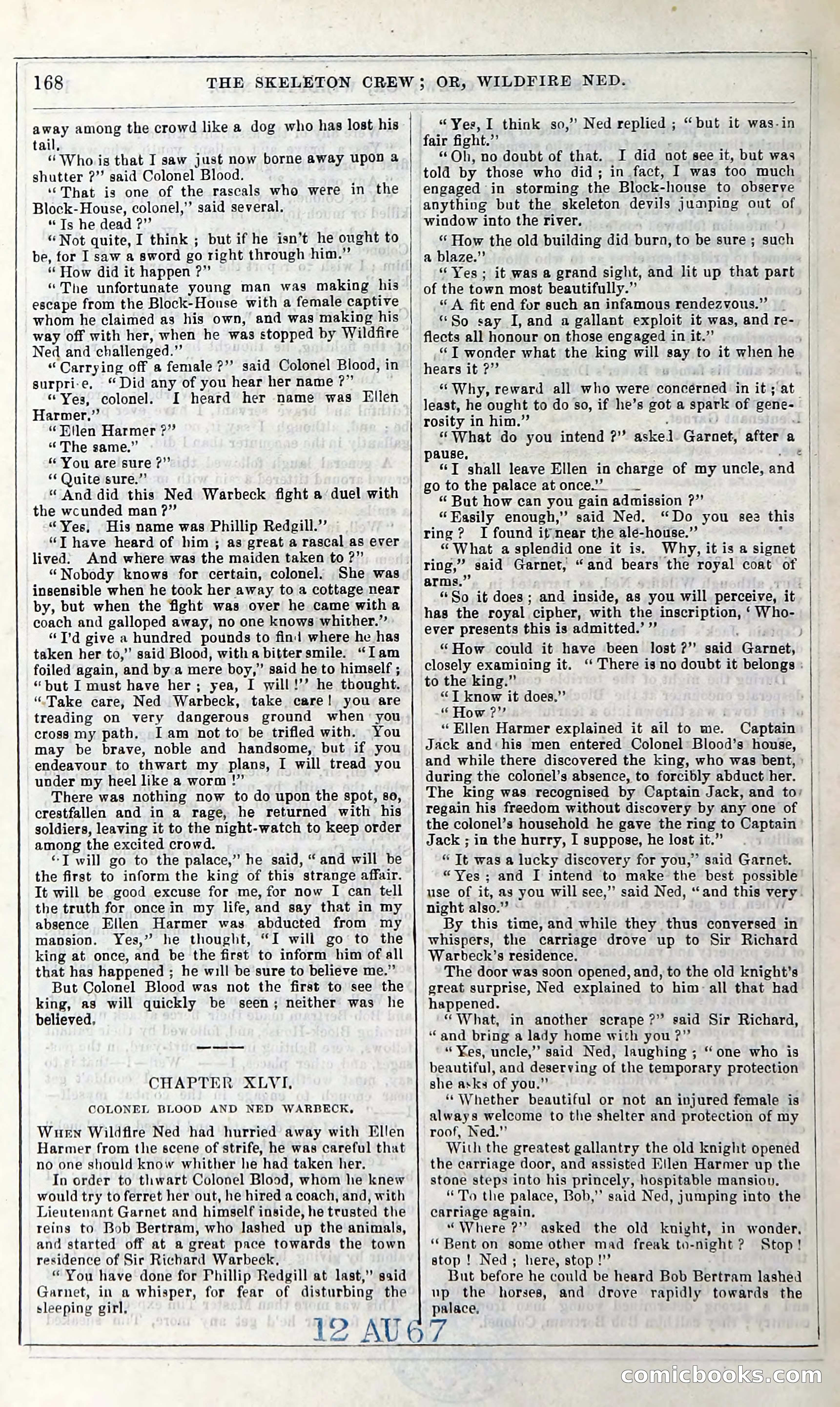 The Skeleton Crew; Or, Wildfire Ned — page 174 of 196