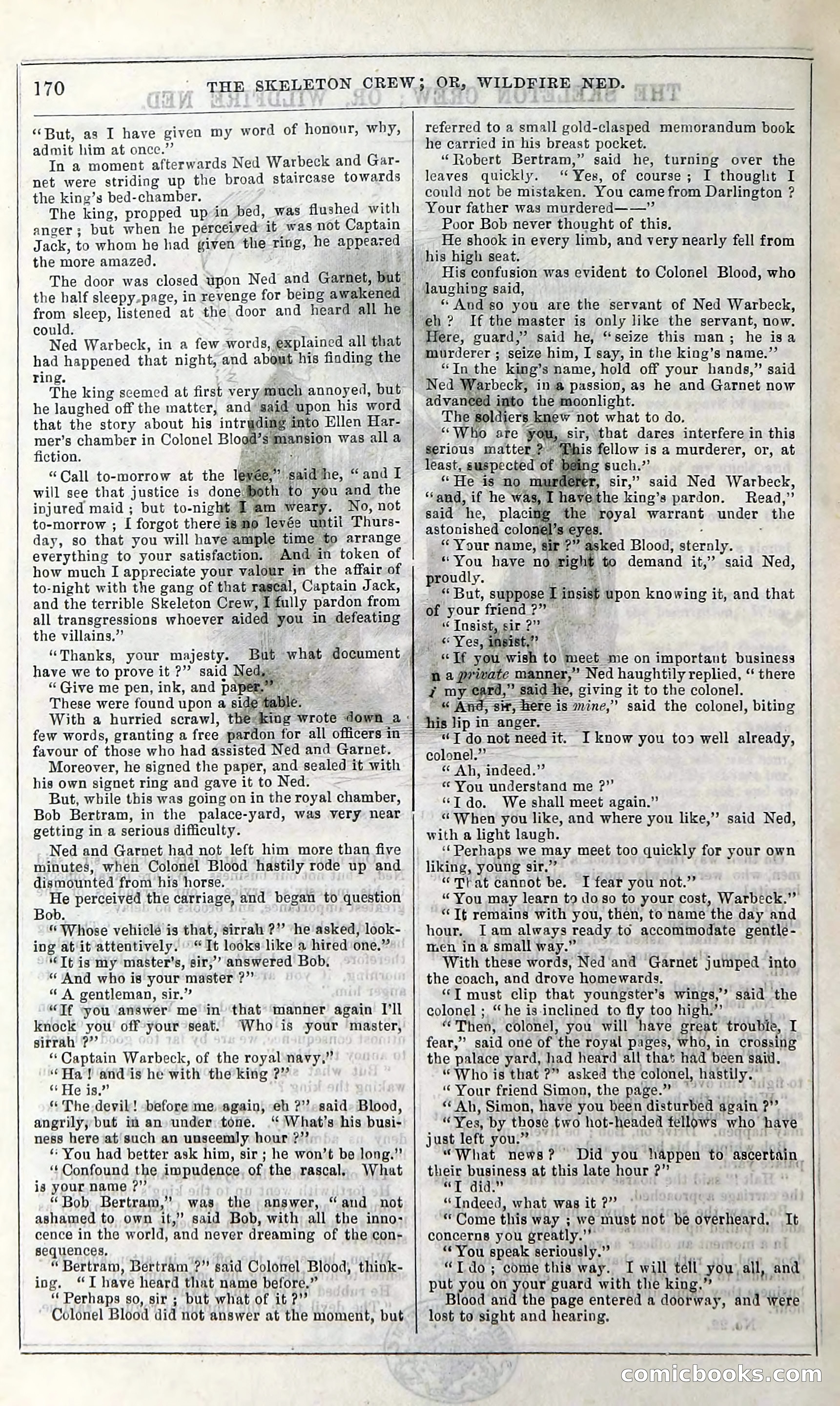 The Skeleton Crew; Or, Wildfire Ned — page 176 of 196