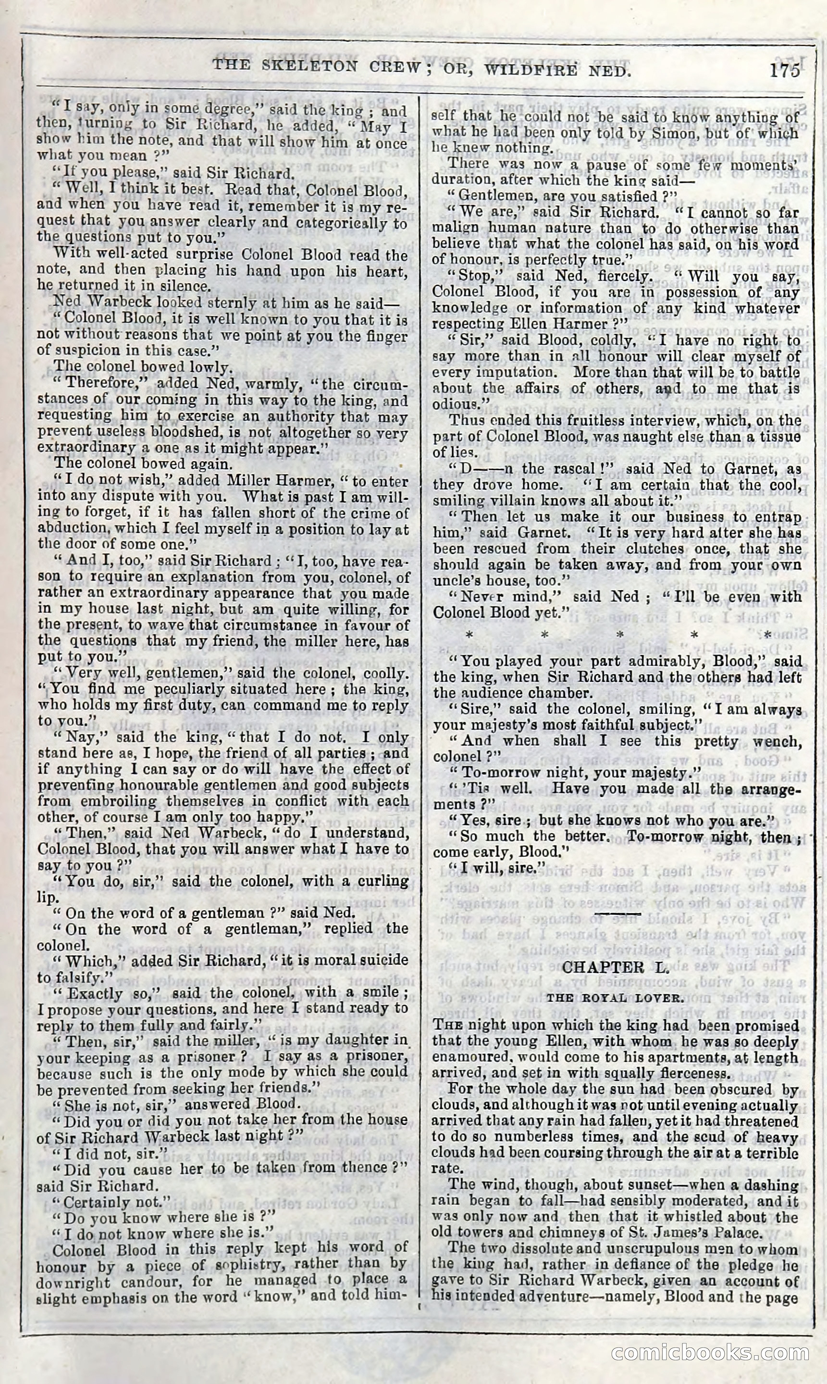 The Skeleton Crew; Or, Wildfire Ned — page 181 of 196