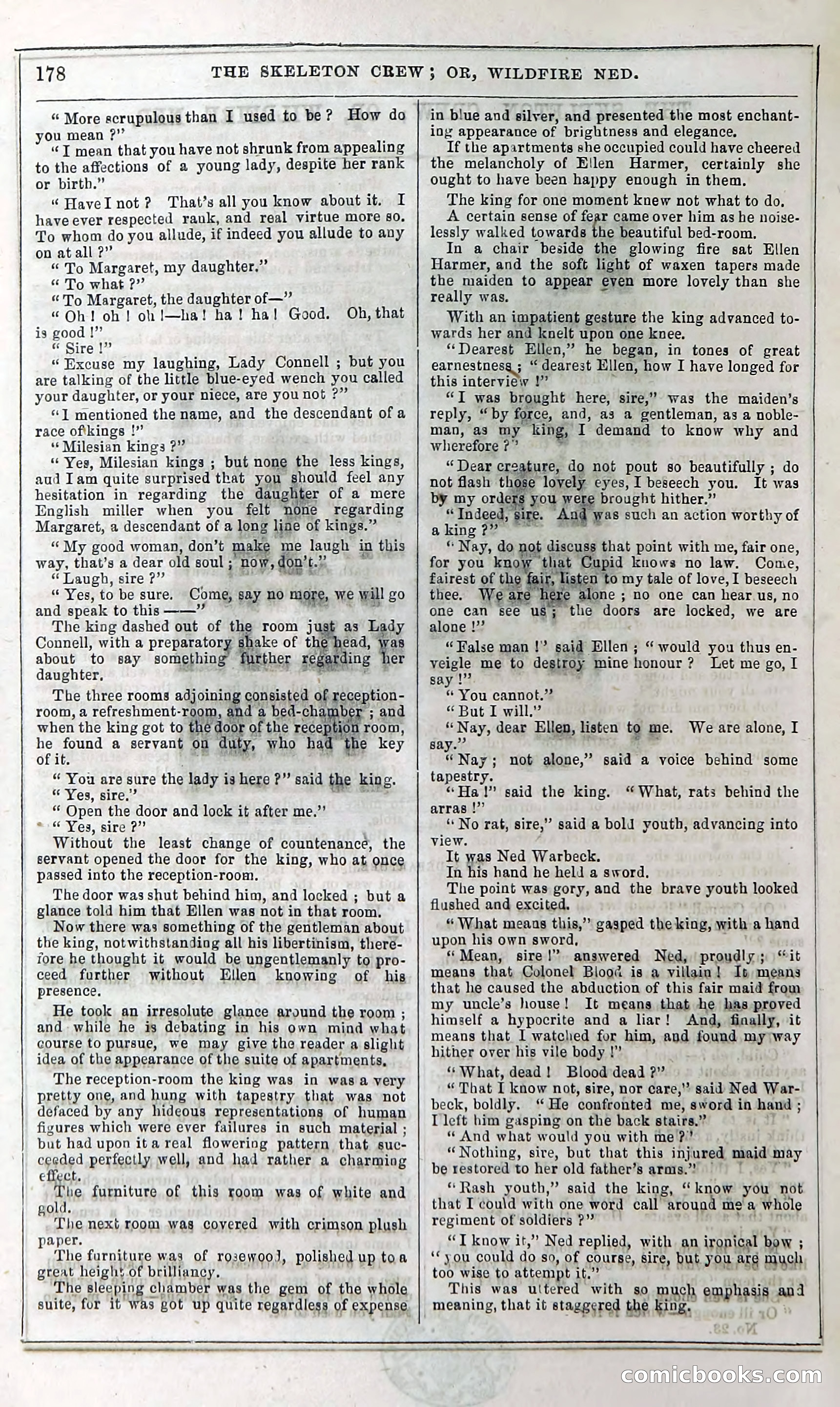 The Skeleton Crew; Or, Wildfire Ned — page 184 of 196