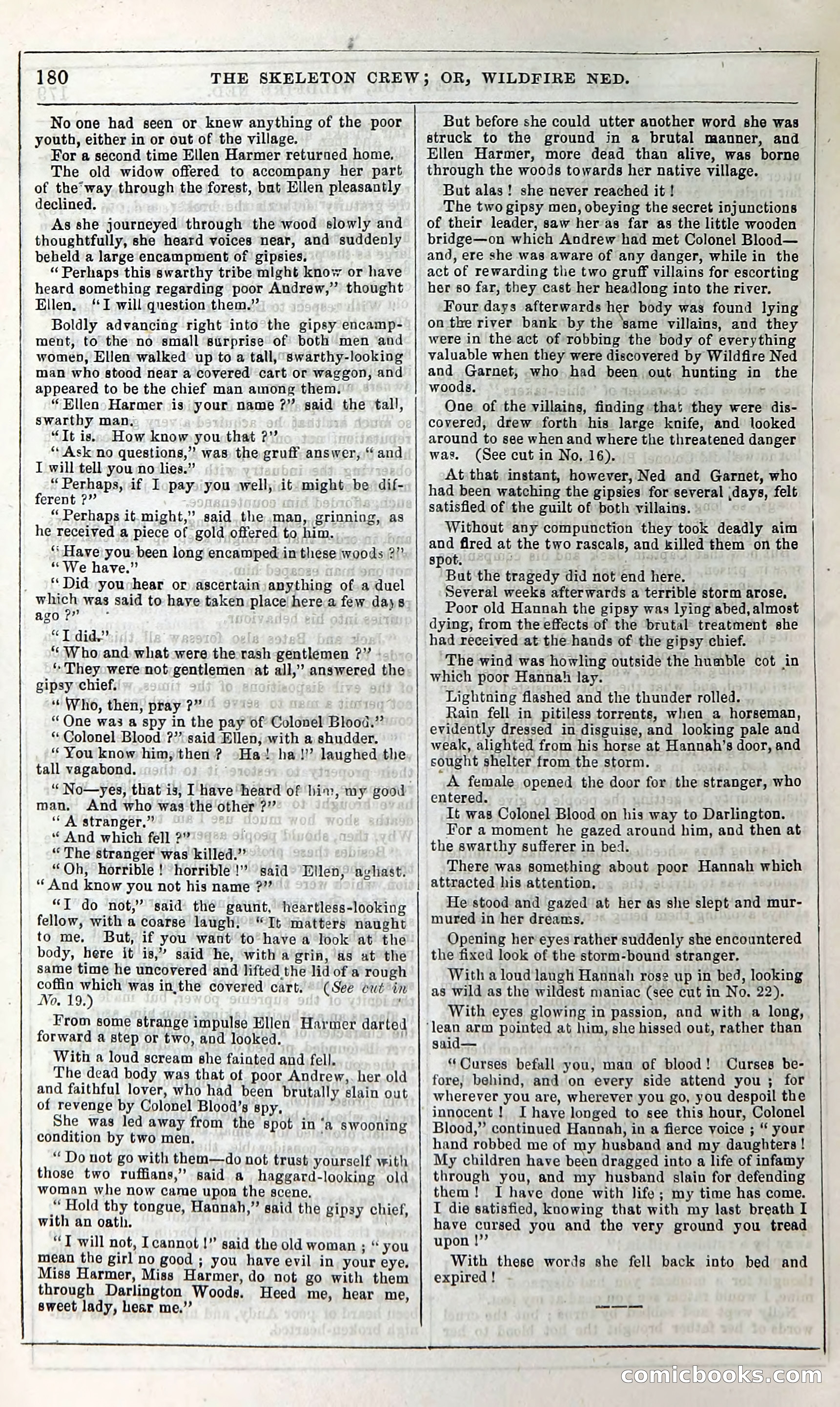 The Skeleton Crew; Or, Wildfire Ned — page 186 of 196