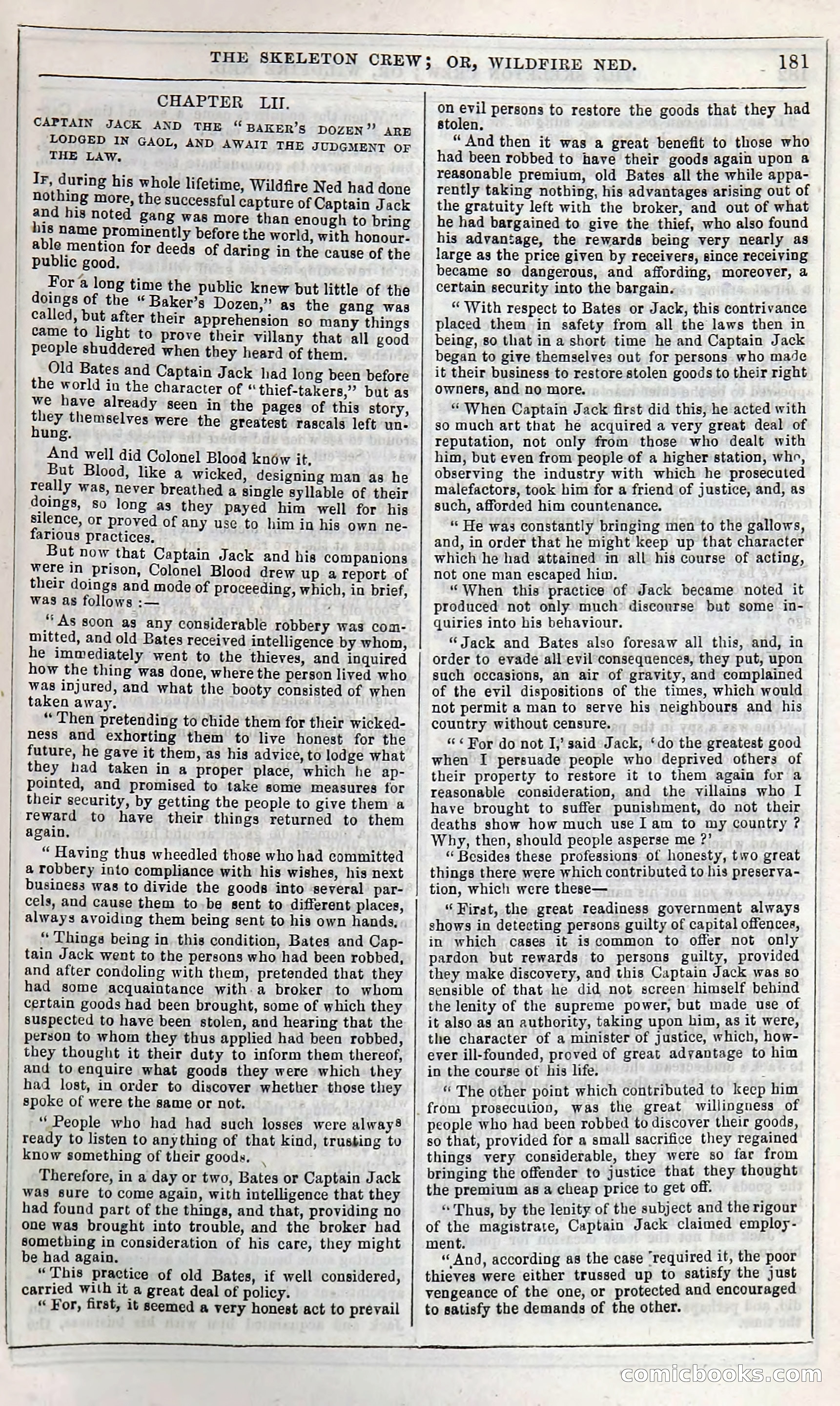 The Skeleton Crew; Or, Wildfire Ned — page 187 of 196