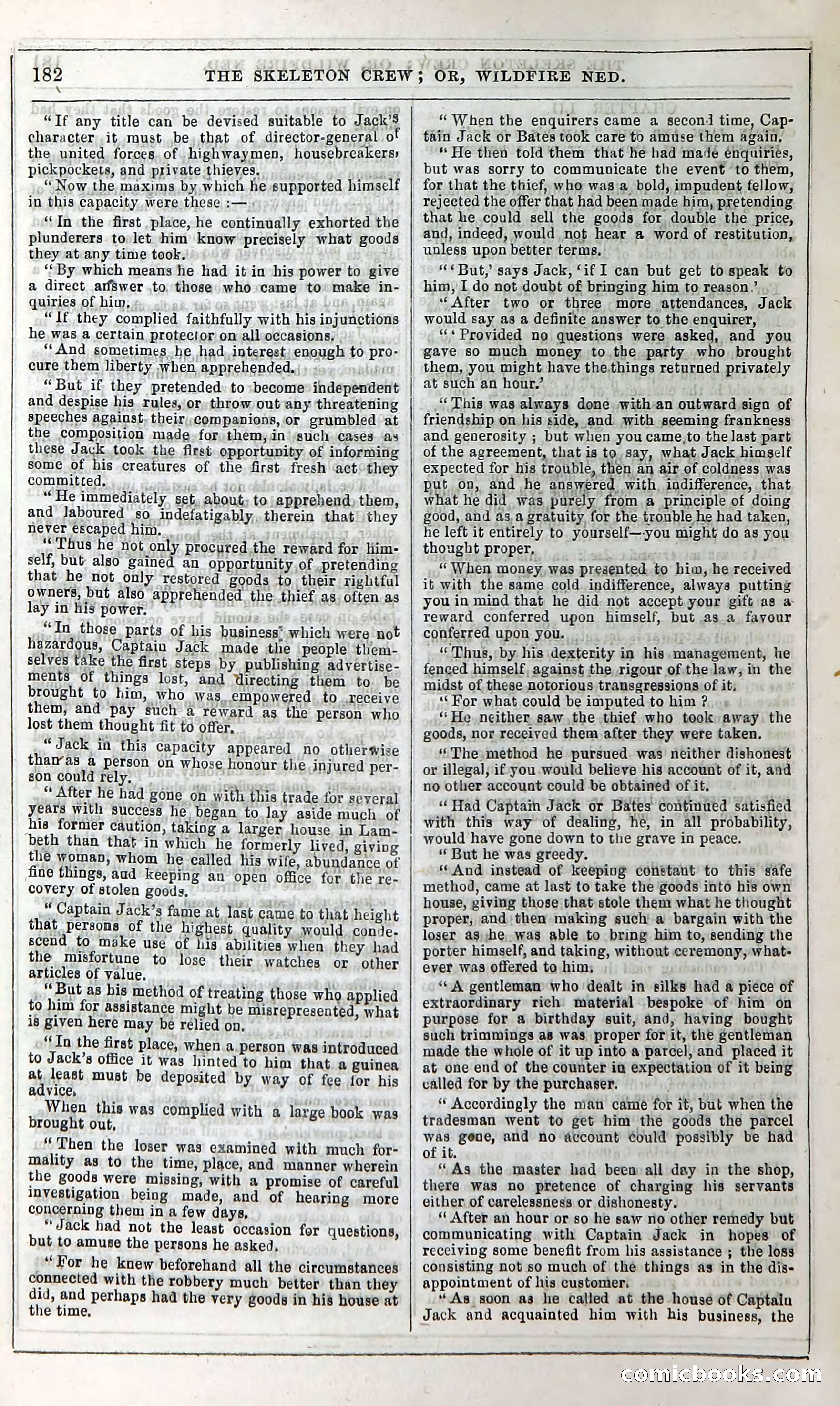 The Skeleton Crew; Or, Wildfire Ned — page 188 of 196