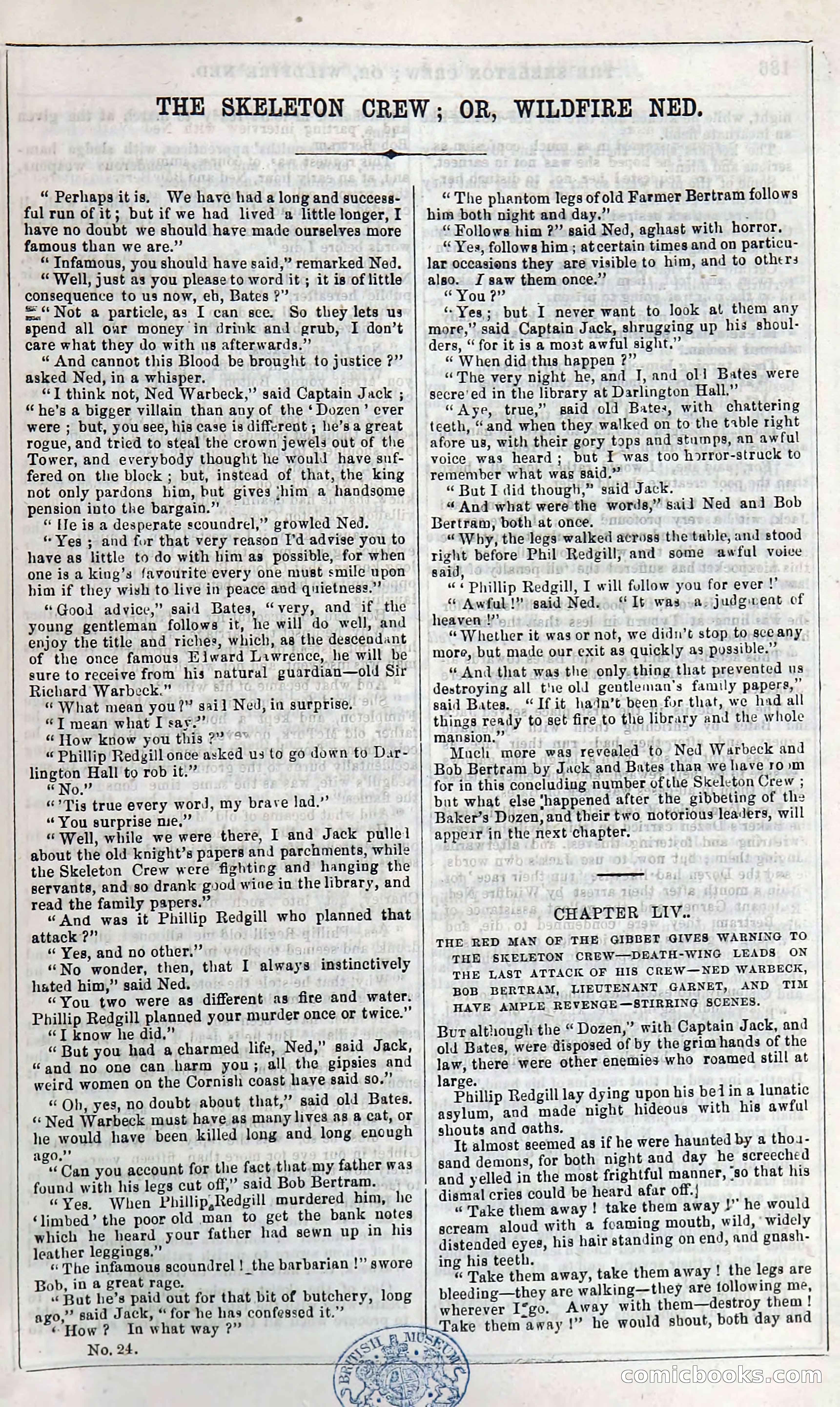 The Skeleton Crew; Or, Wildfire Ned — page 191 of 196