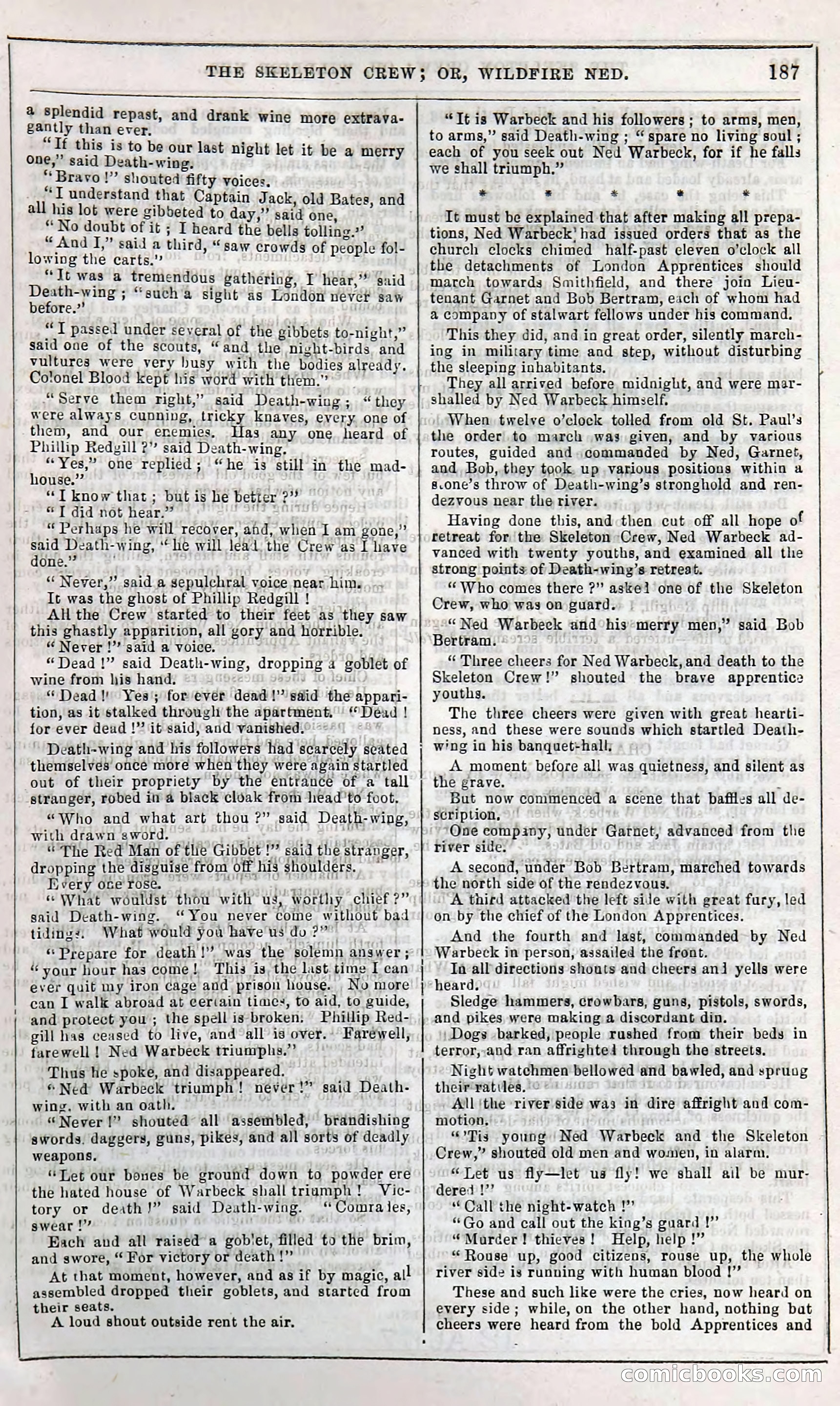 The Skeleton Crew; Or, Wildfire Ned — page 193 of 196