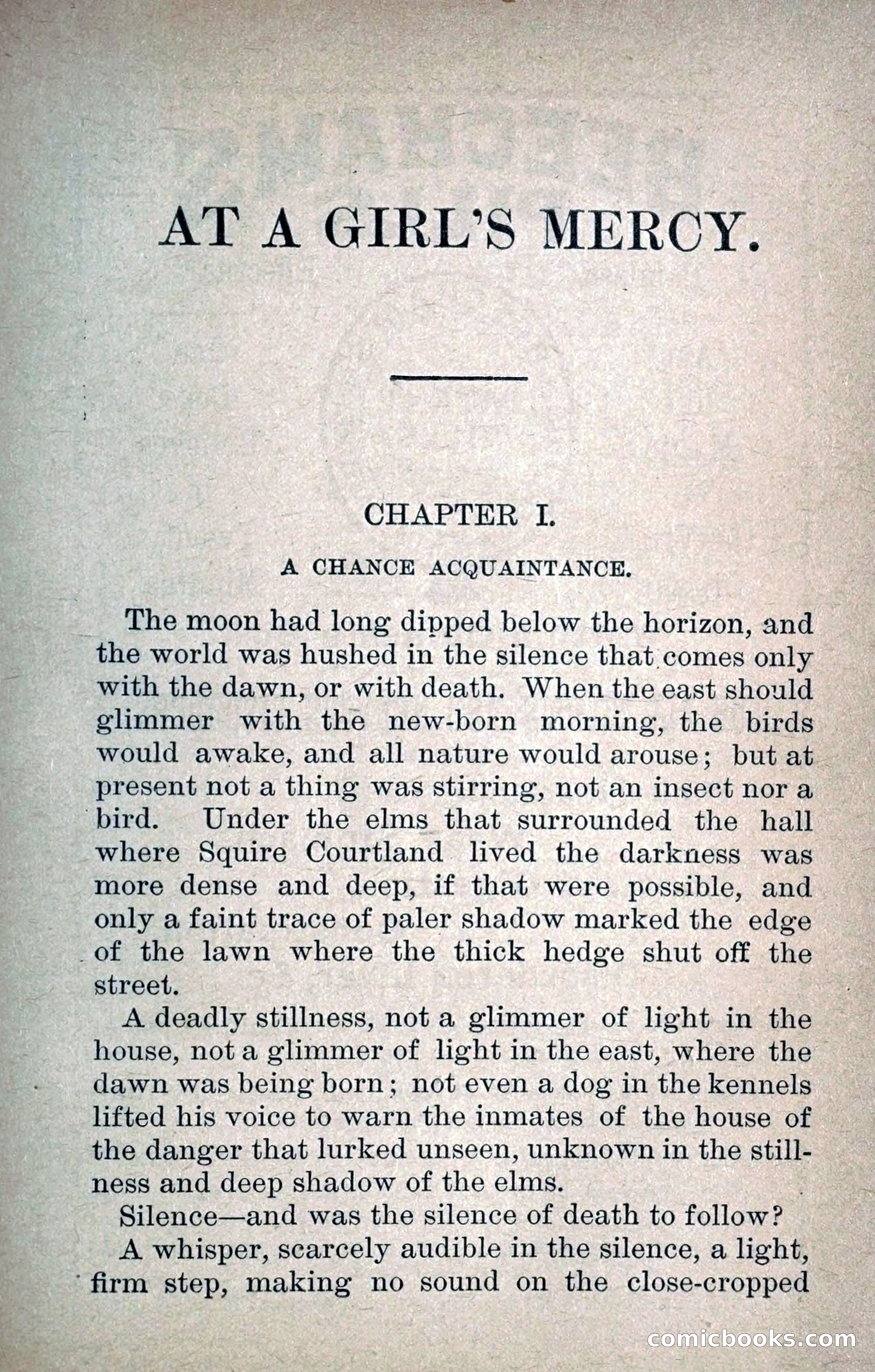 At a Girl's Mercy, or, The Fortunes of War — page 18 of 253