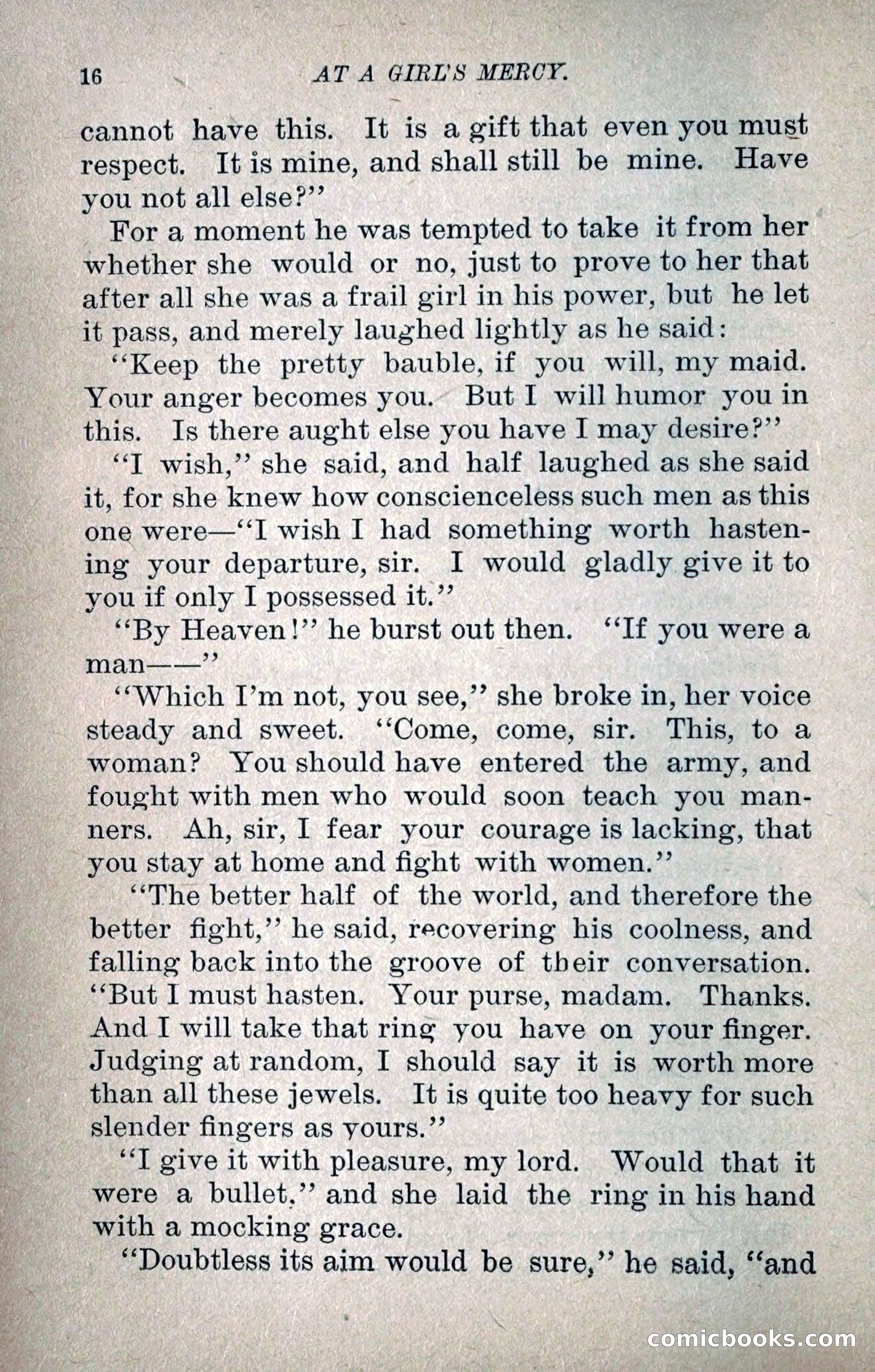 At a Girl's Mercy, or, The Fortunes of War — page 27 of 253