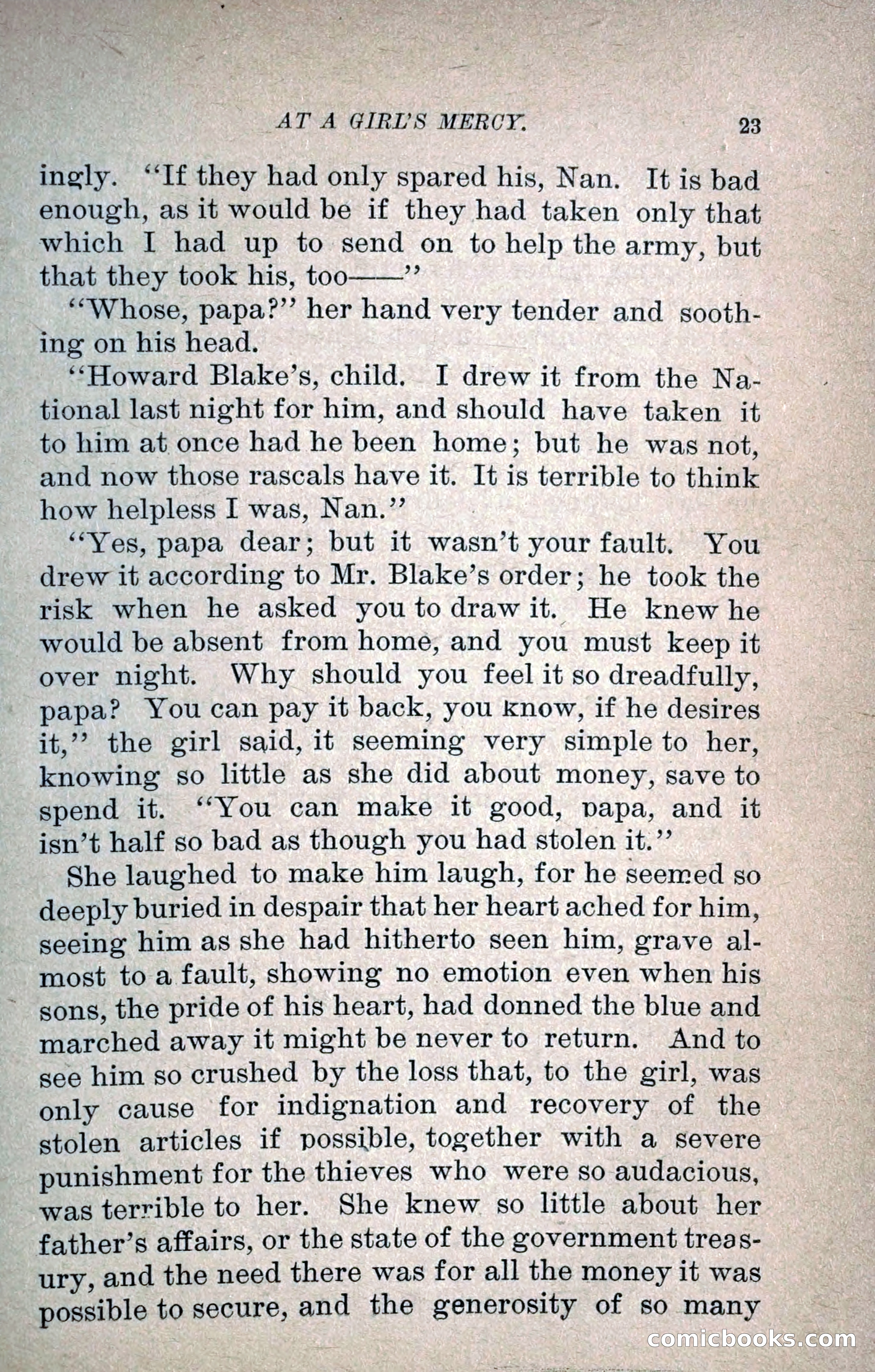 At a Girl's Mercy, or, The Fortunes of War — page 34 of 253