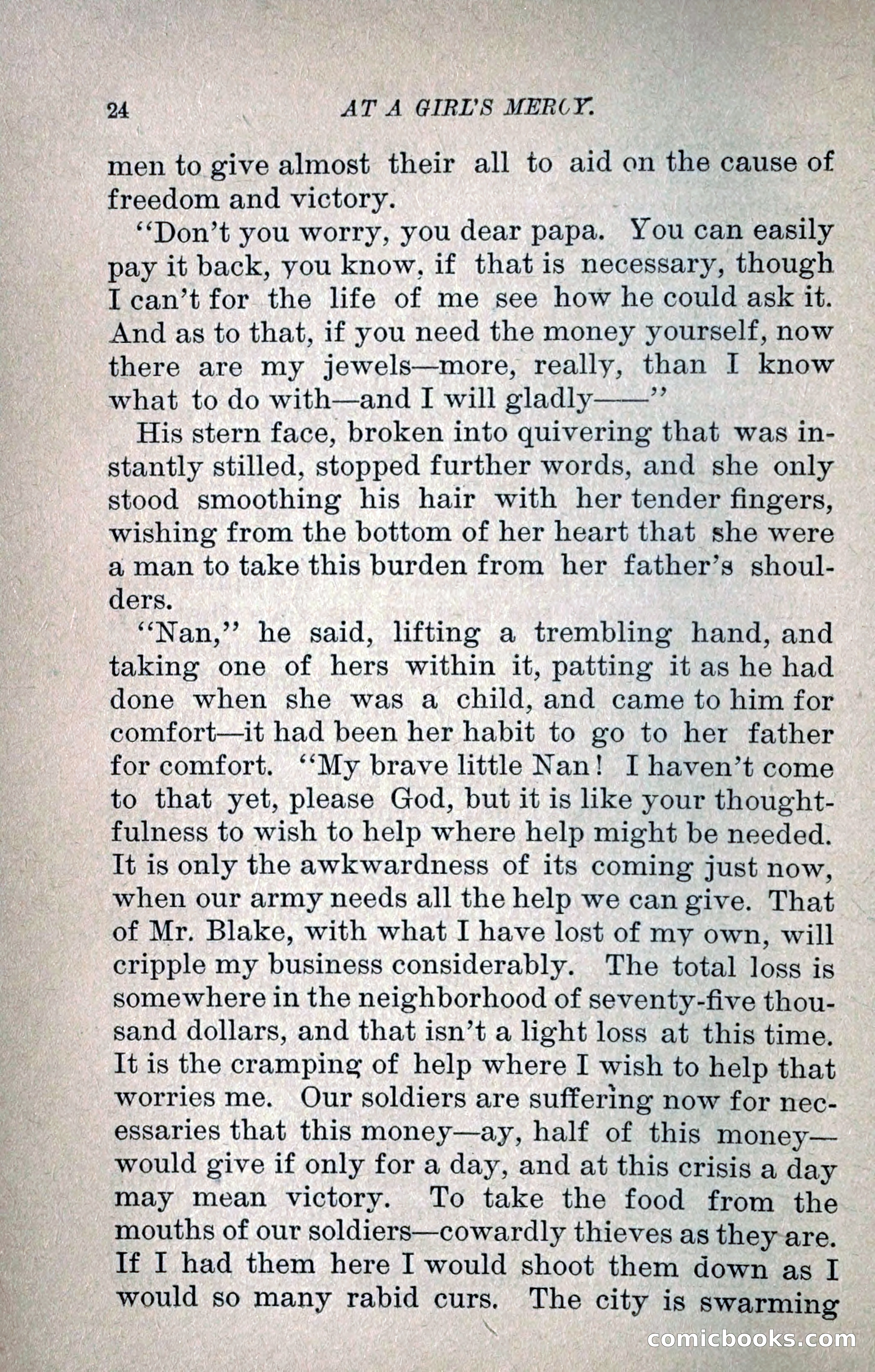 At a Girl's Mercy, or, The Fortunes of War — page 35 of 253