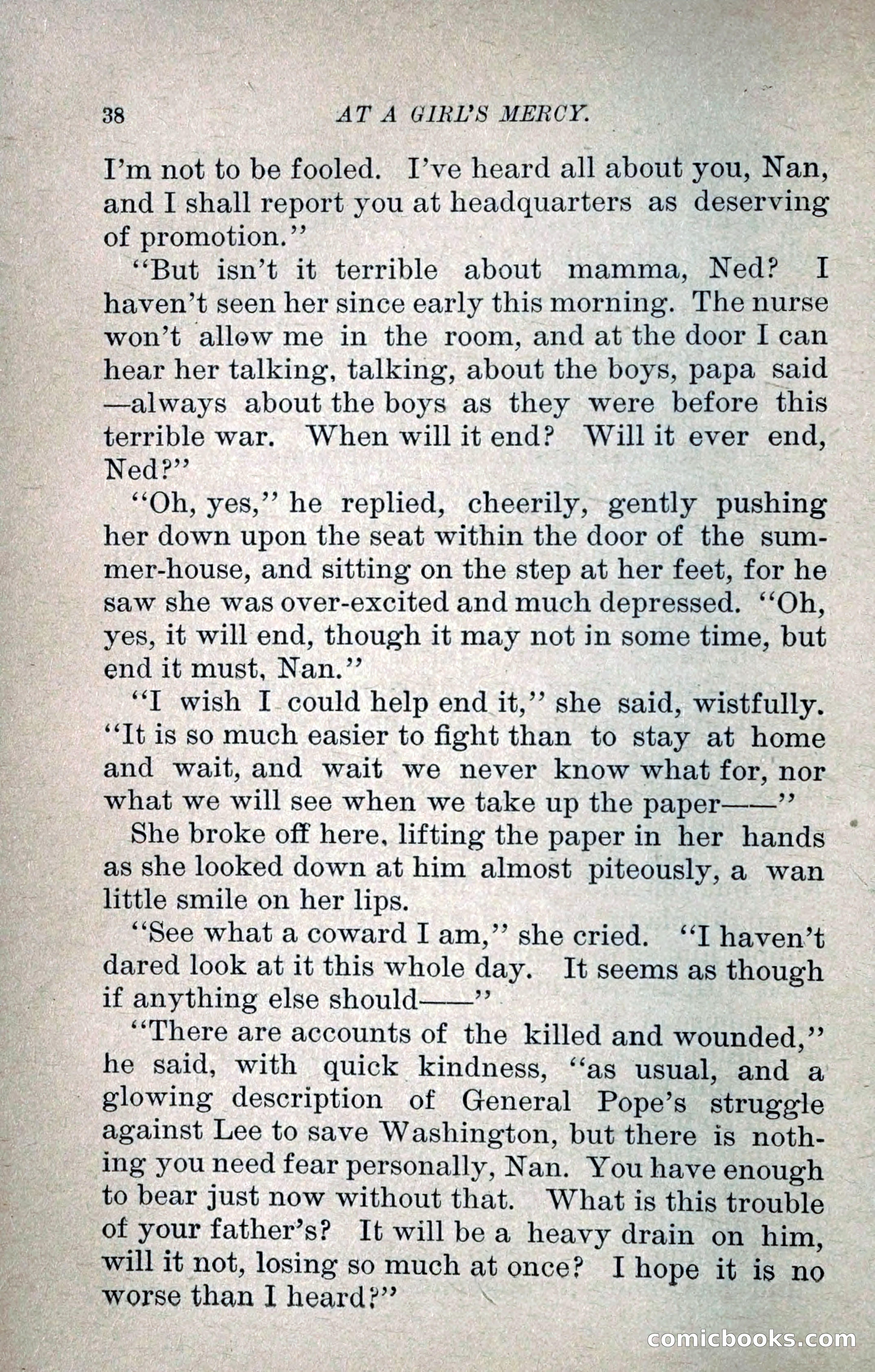 At a Girl's Mercy, or, The Fortunes of War — page 49 of 253