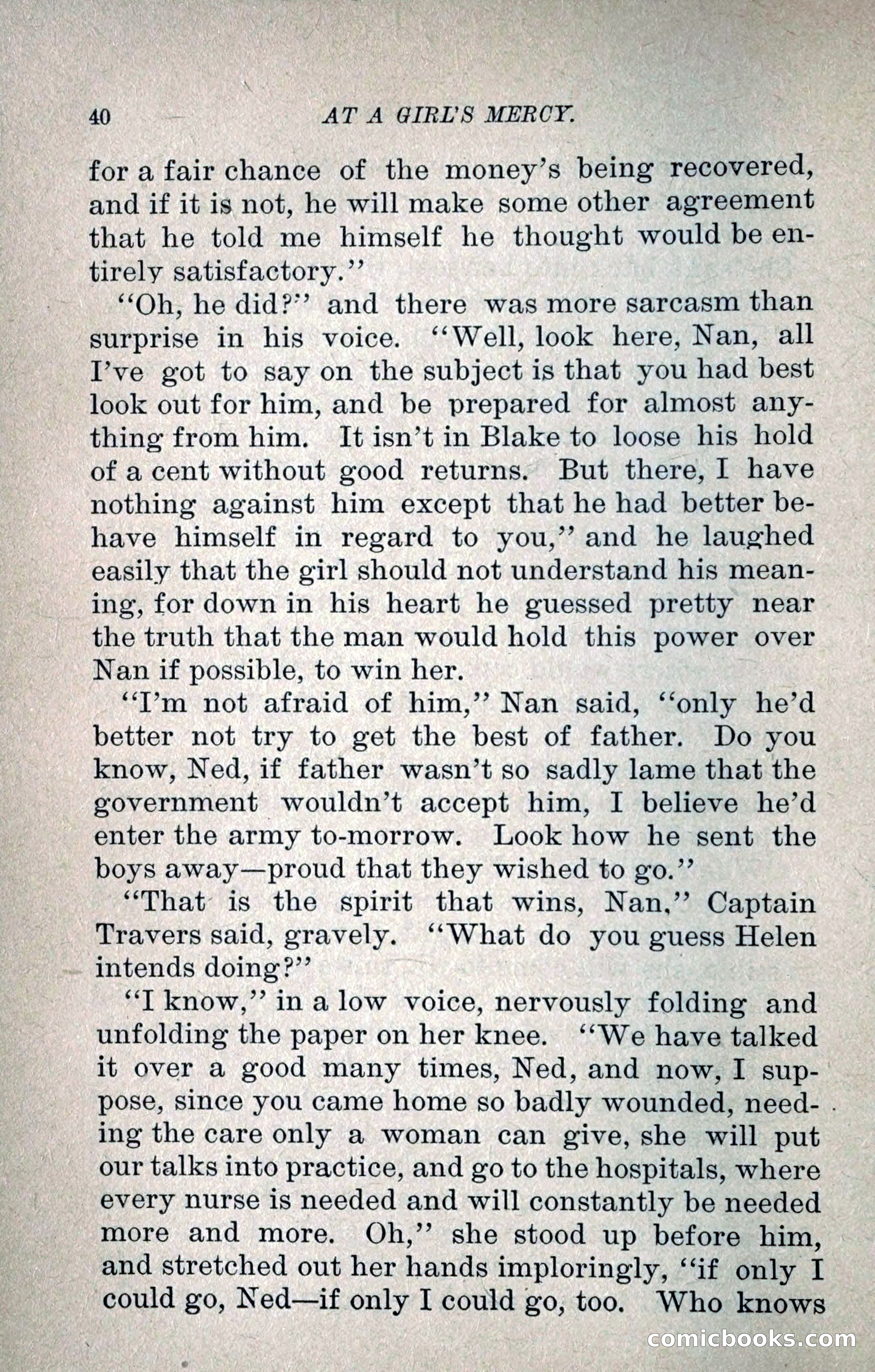 At a Girl's Mercy, or, The Fortunes of War — page 51 of 253