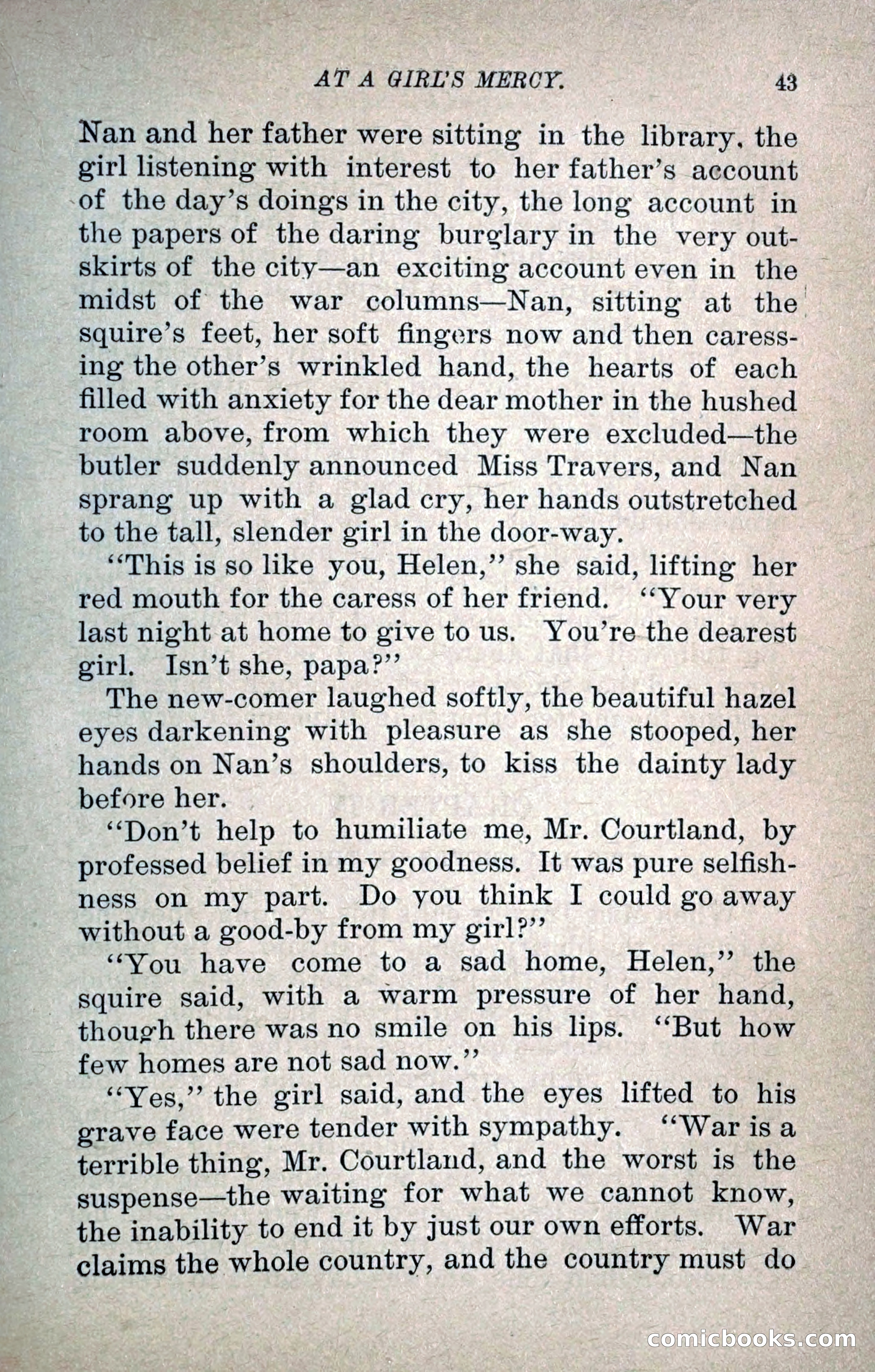 At a Girl's Mercy, or, The Fortunes of War — page 54 of 253