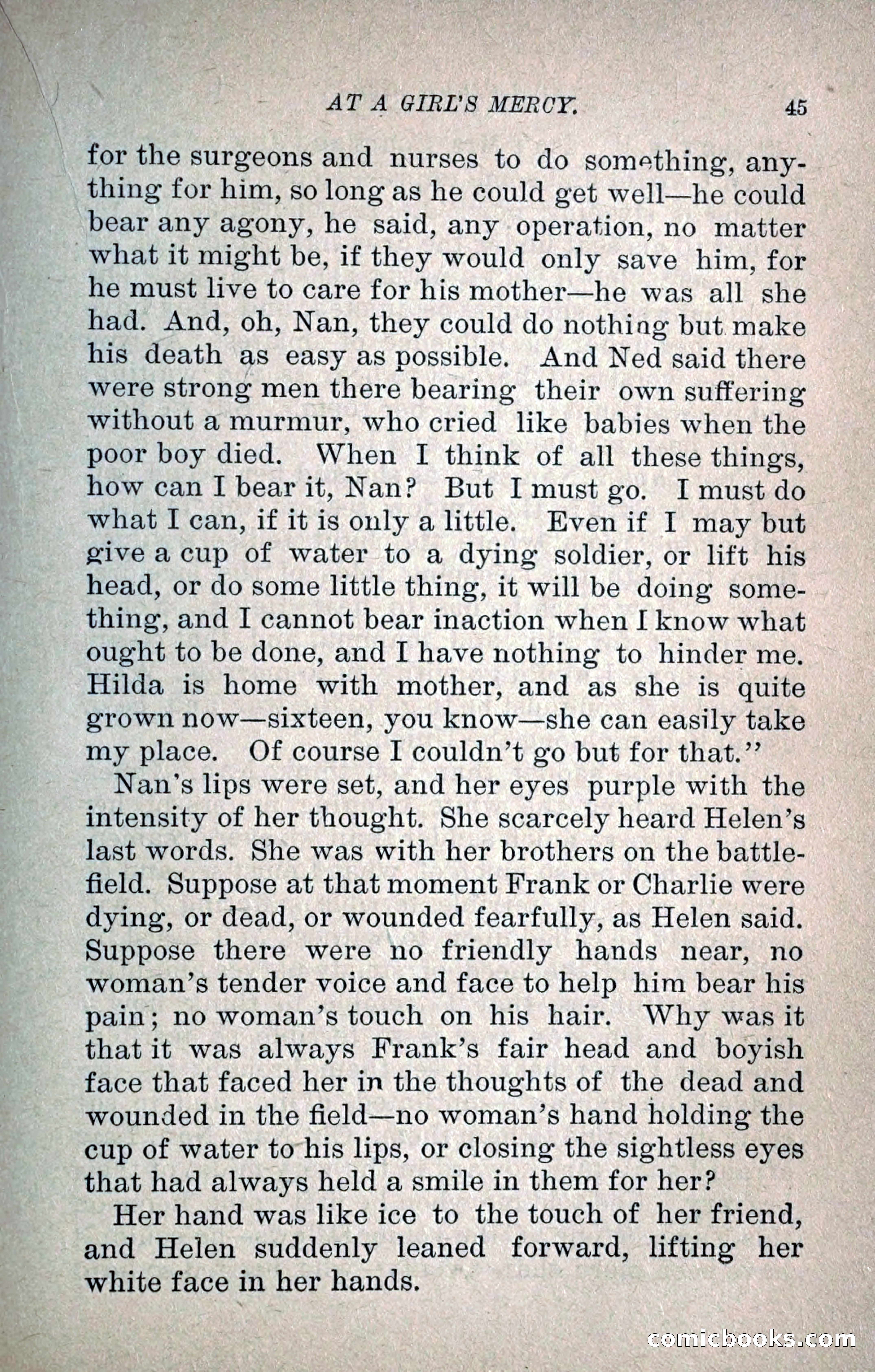 At a Girl's Mercy, or, The Fortunes of War — page 56 of 253