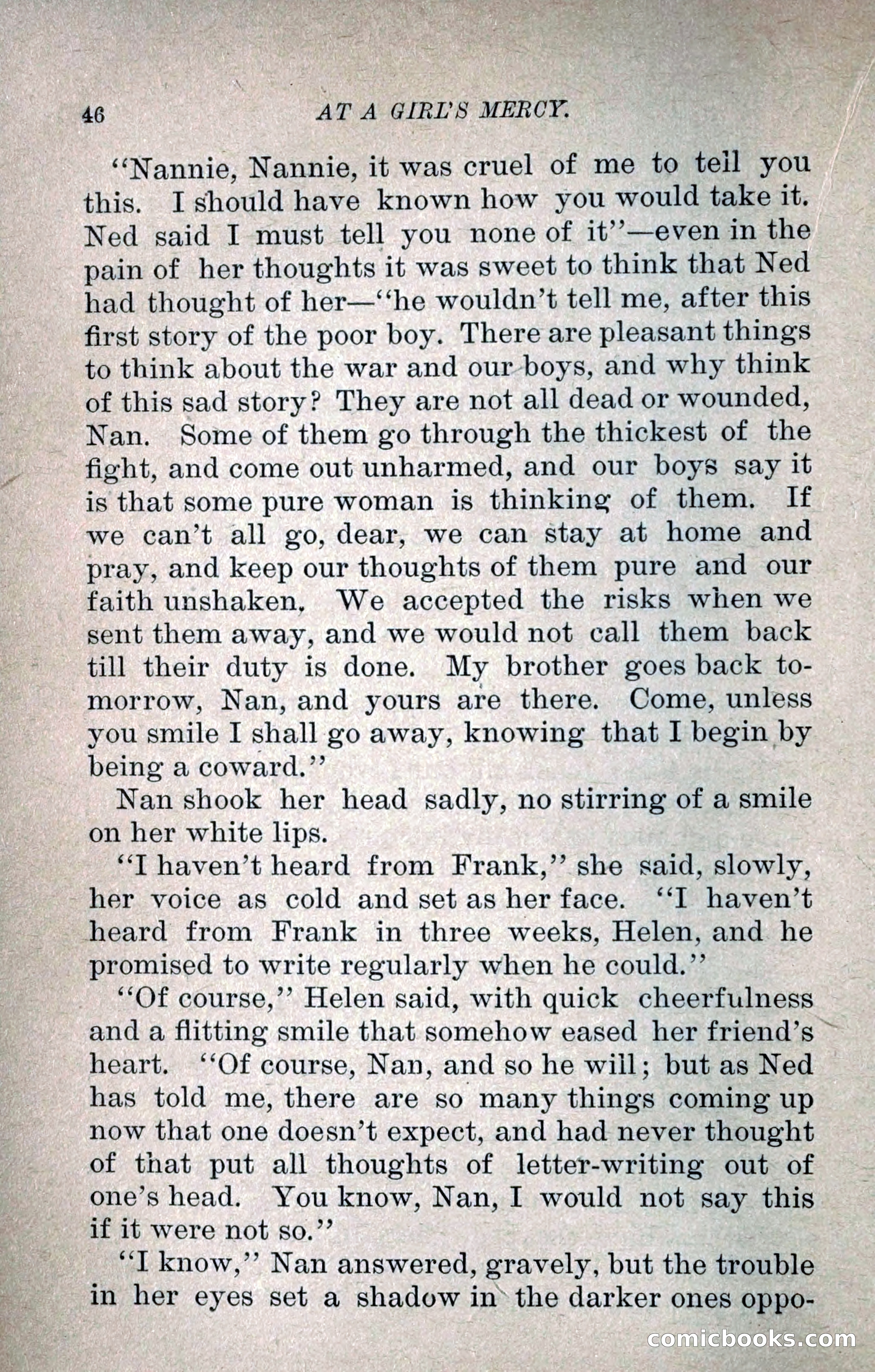 At a Girl's Mercy, or, The Fortunes of War — page 57 of 253