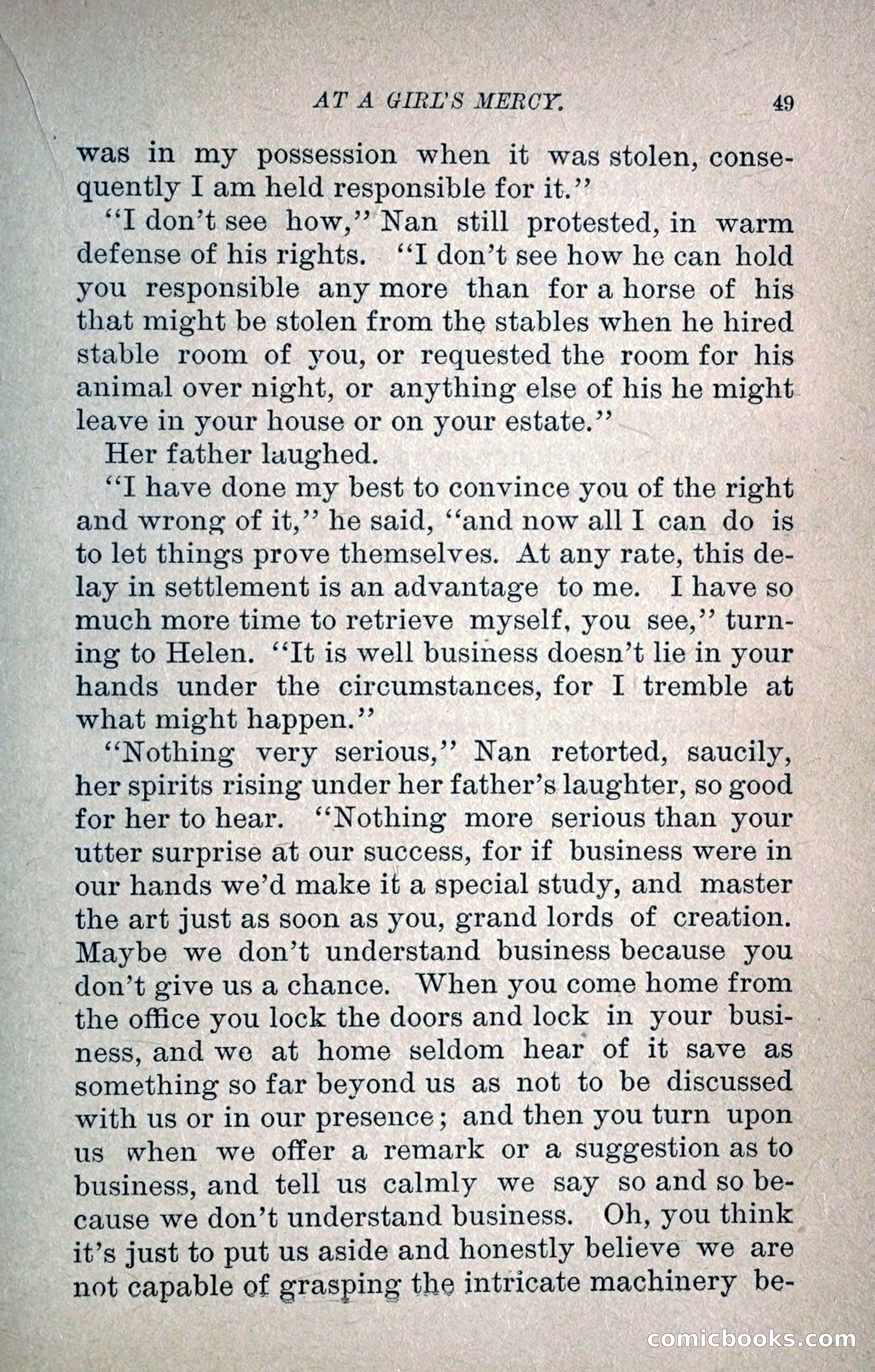 At a Girl's Mercy, or, The Fortunes of War — page 60 of 253
