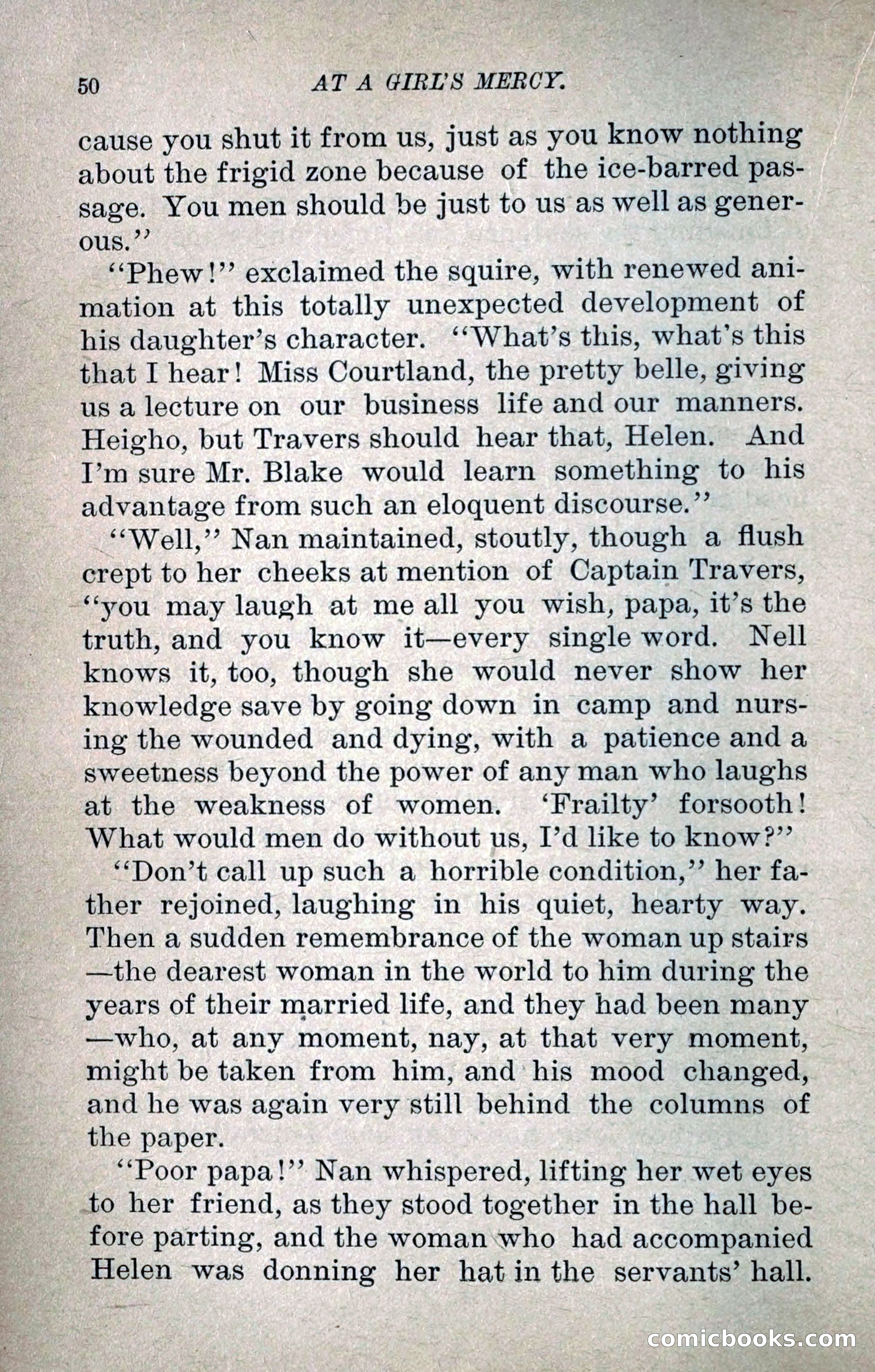 At a Girl's Mercy, or, The Fortunes of War — page 61 of 253