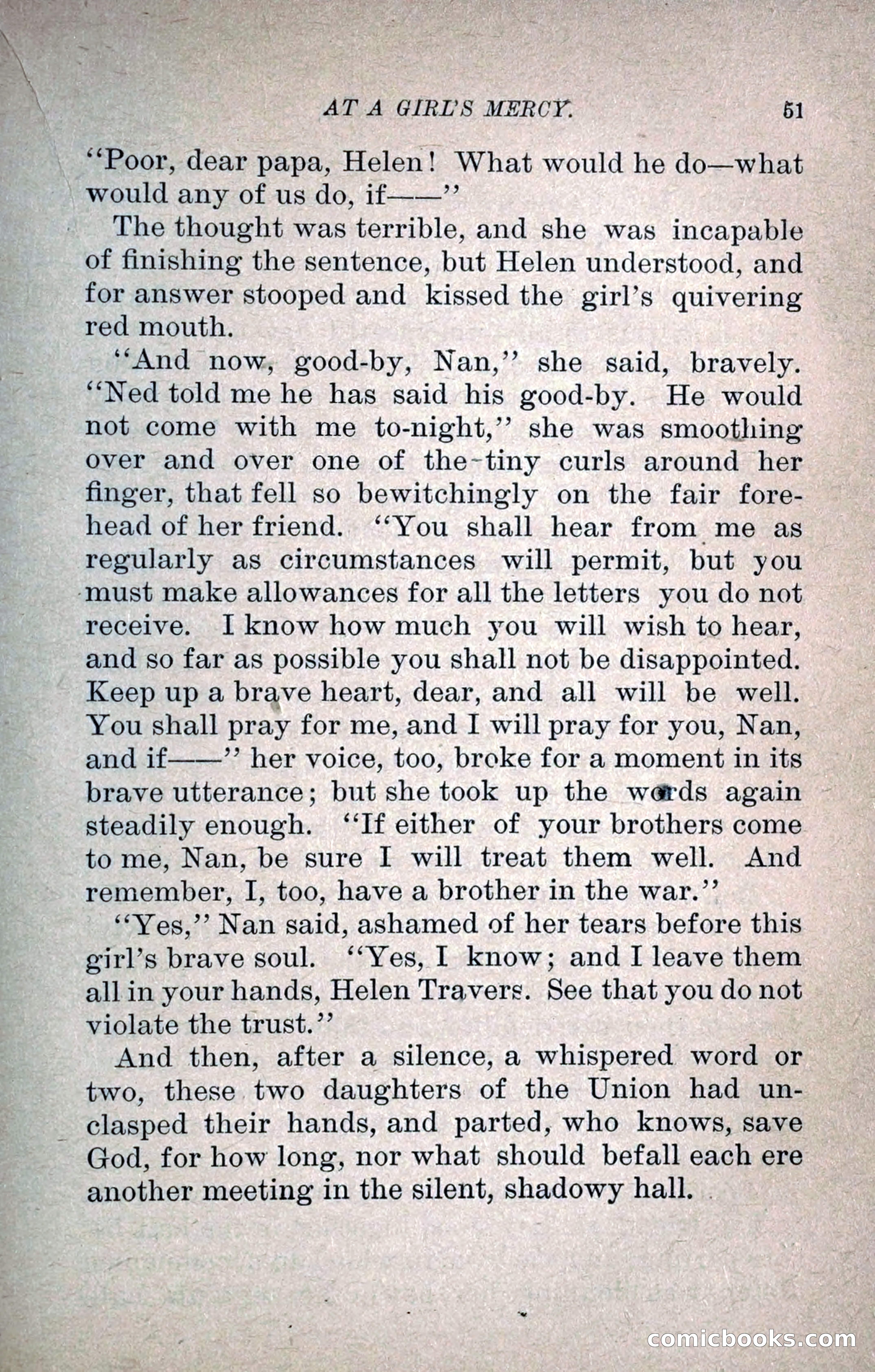 At a Girl's Mercy, or, The Fortunes of War — page 62 of 253