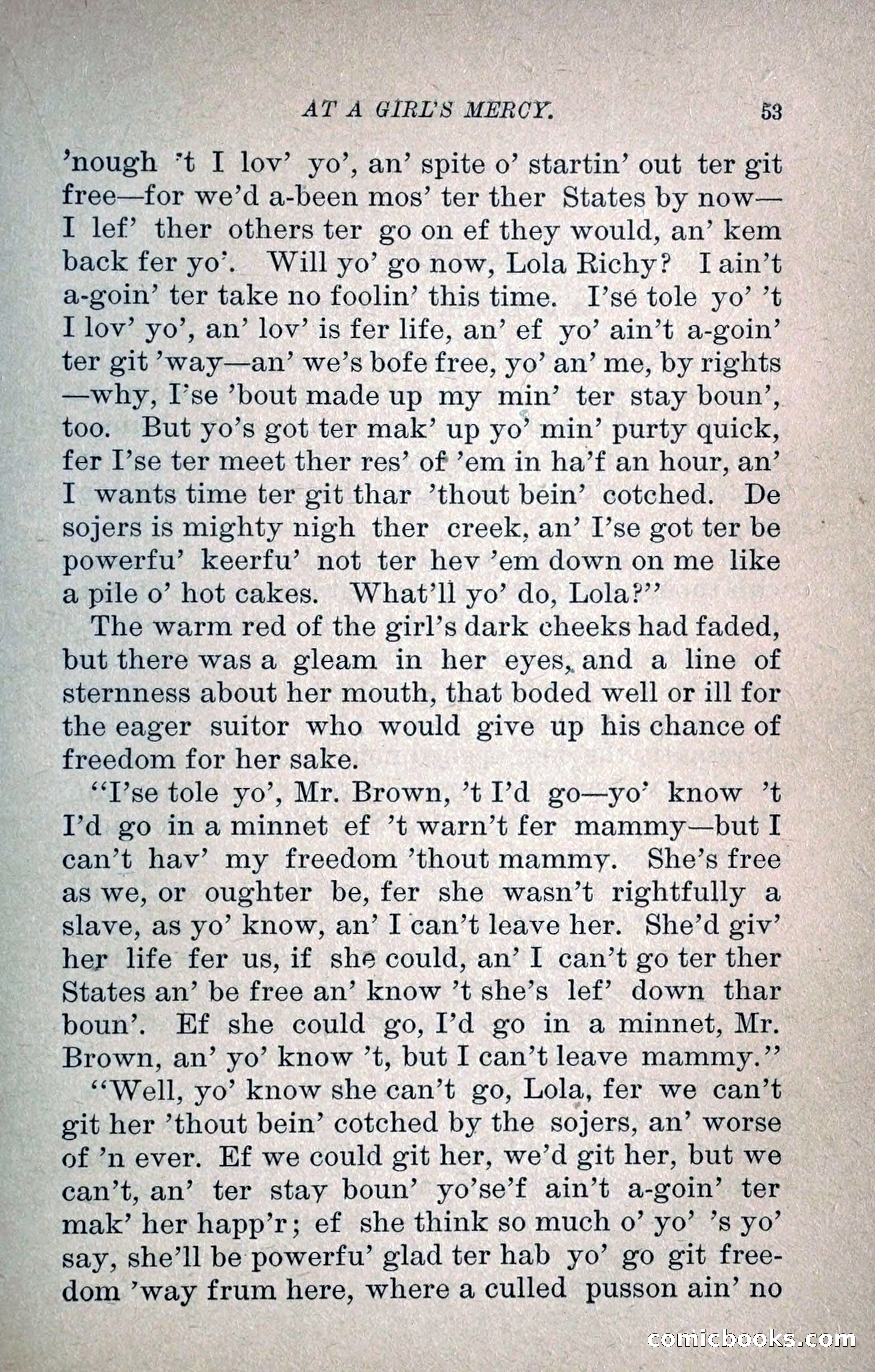 At a Girl's Mercy, or, The Fortunes of War — page 64 of 253