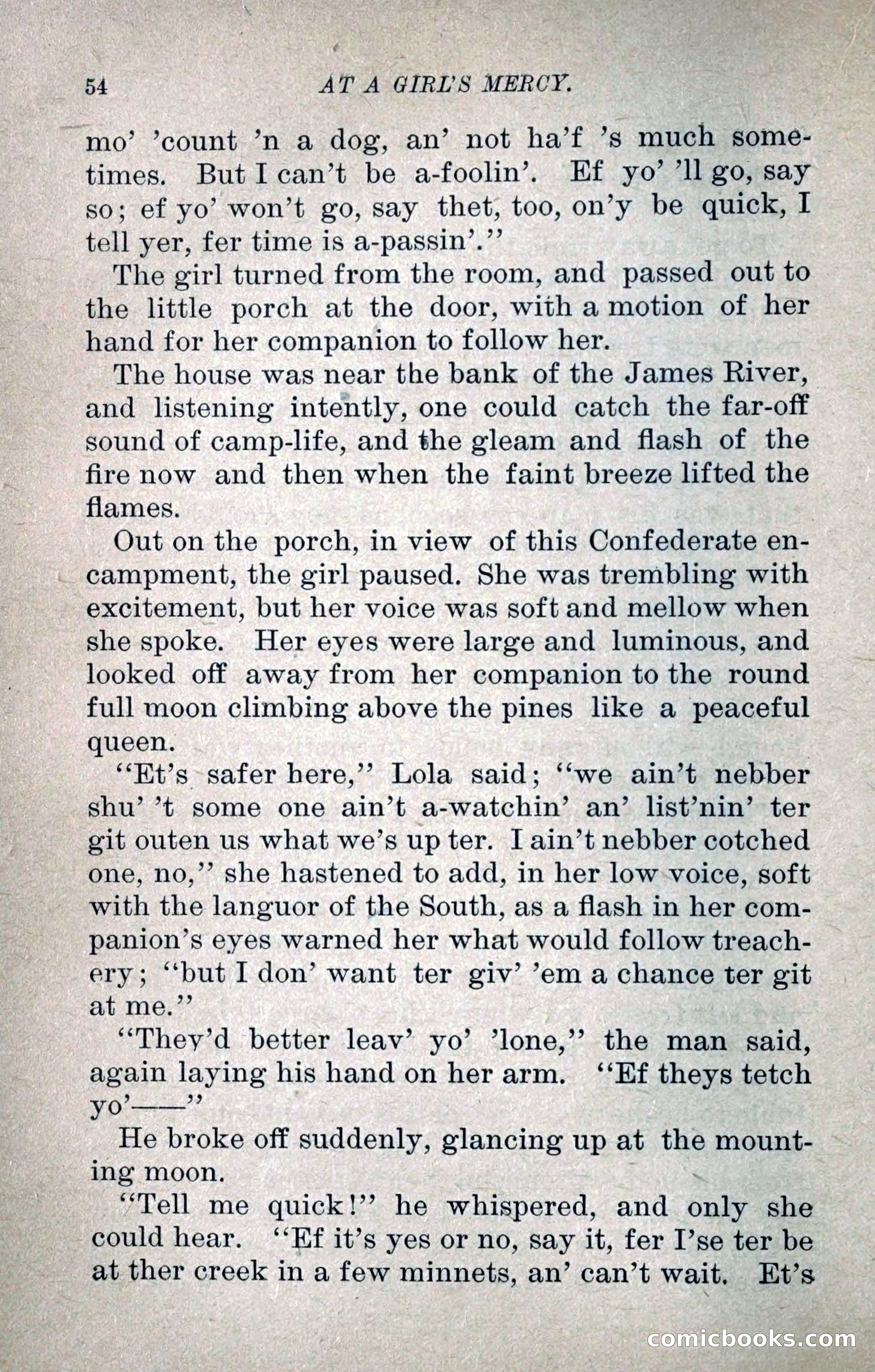 At a Girl's Mercy, or, The Fortunes of War — page 65 of 253