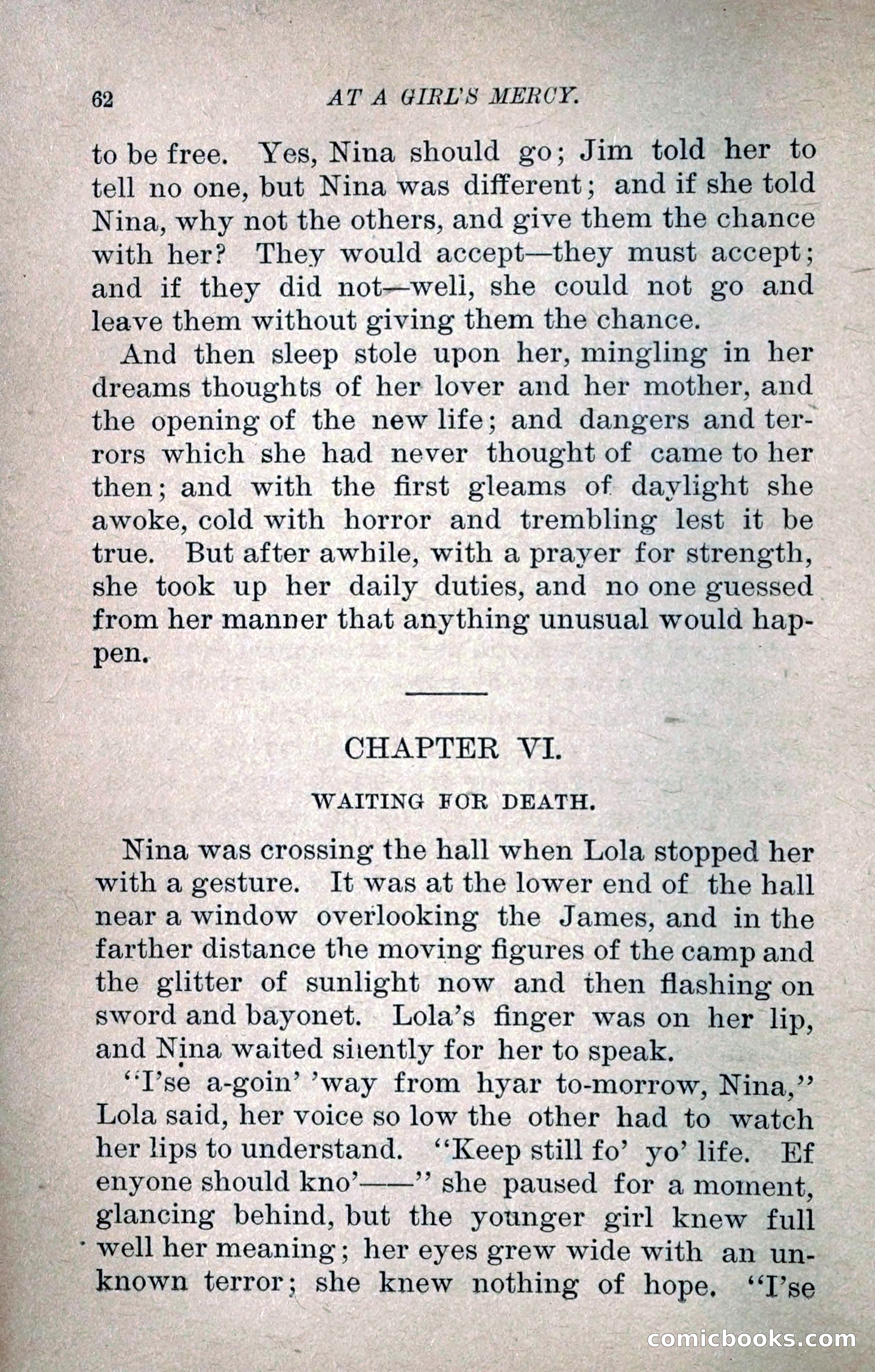 At a Girl's Mercy, or, The Fortunes of War — page 73 of 253