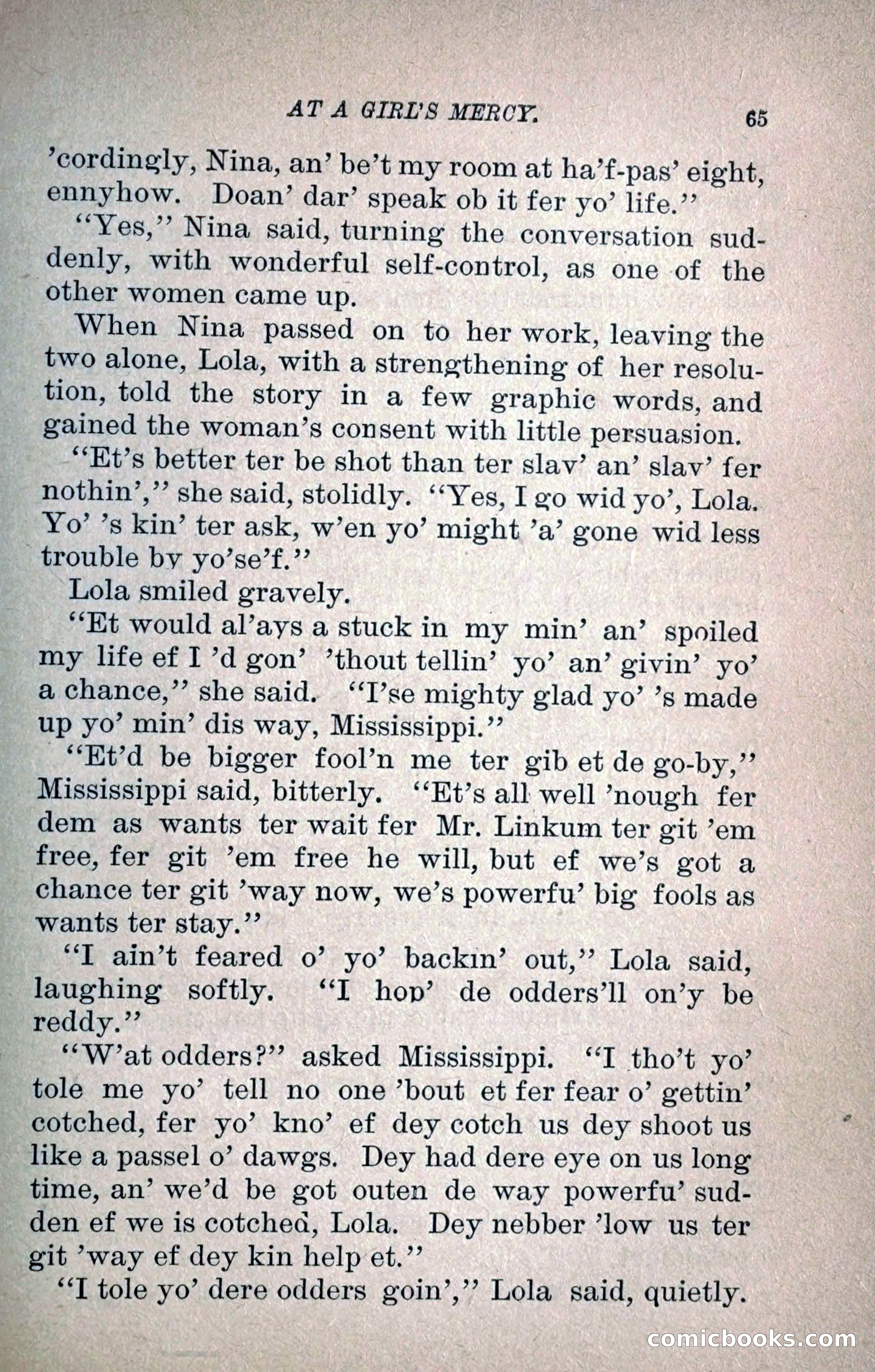 At a Girl's Mercy, or, The Fortunes of War — page 76 of 253