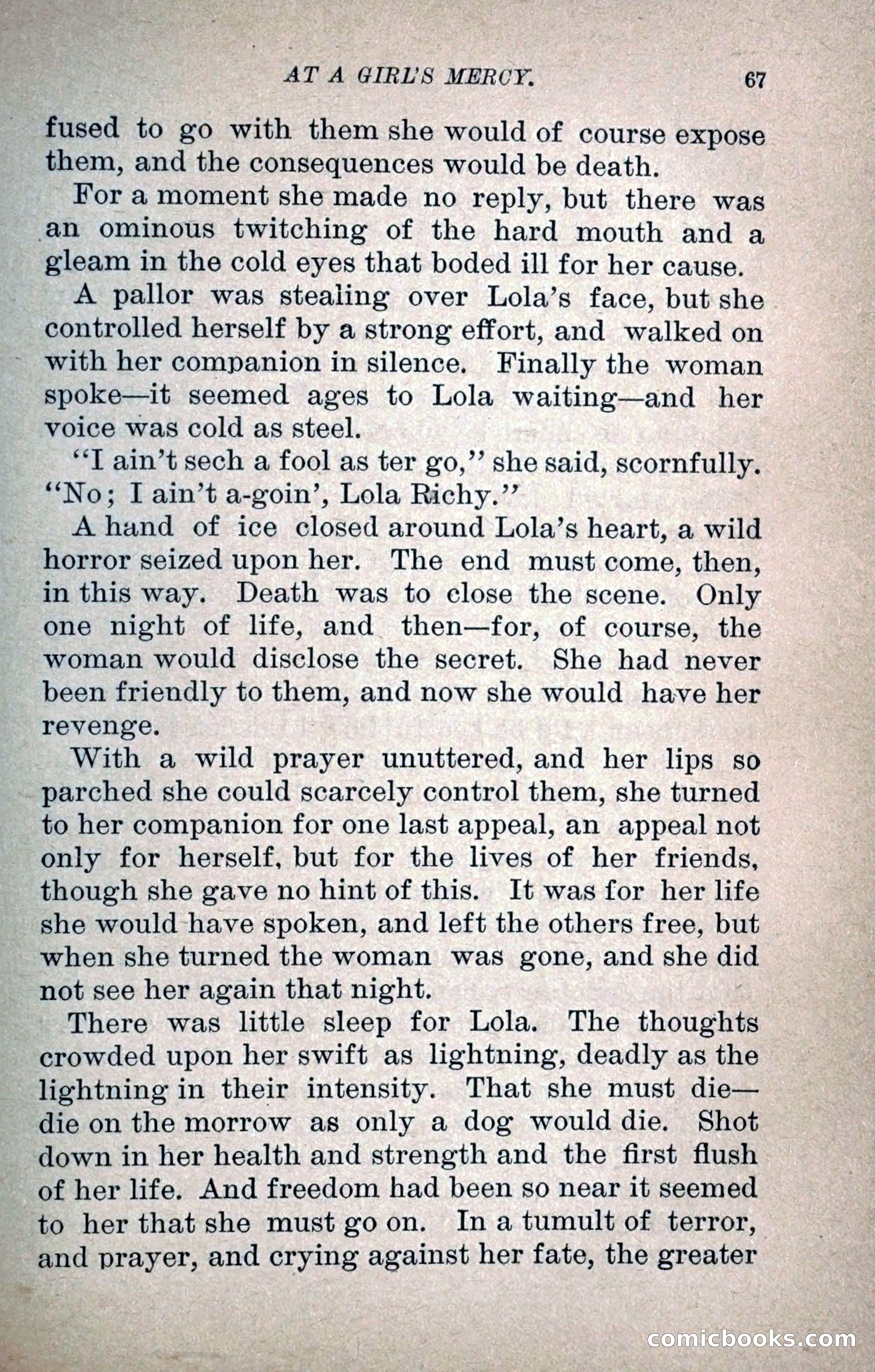 At a Girl's Mercy, or, The Fortunes of War — page 78 of 253
