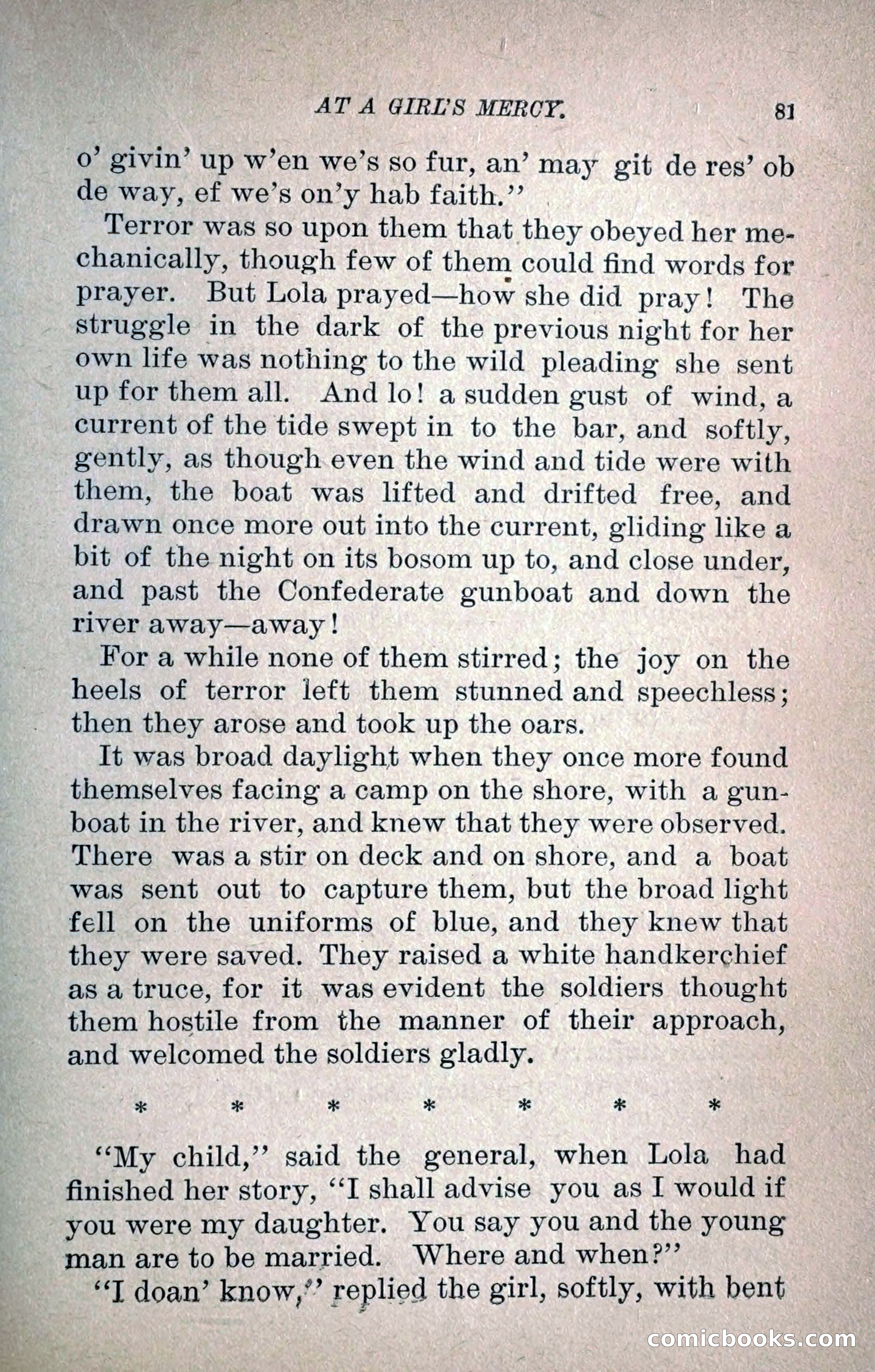 At a Girl's Mercy, or, The Fortunes of War — page 92 of 253