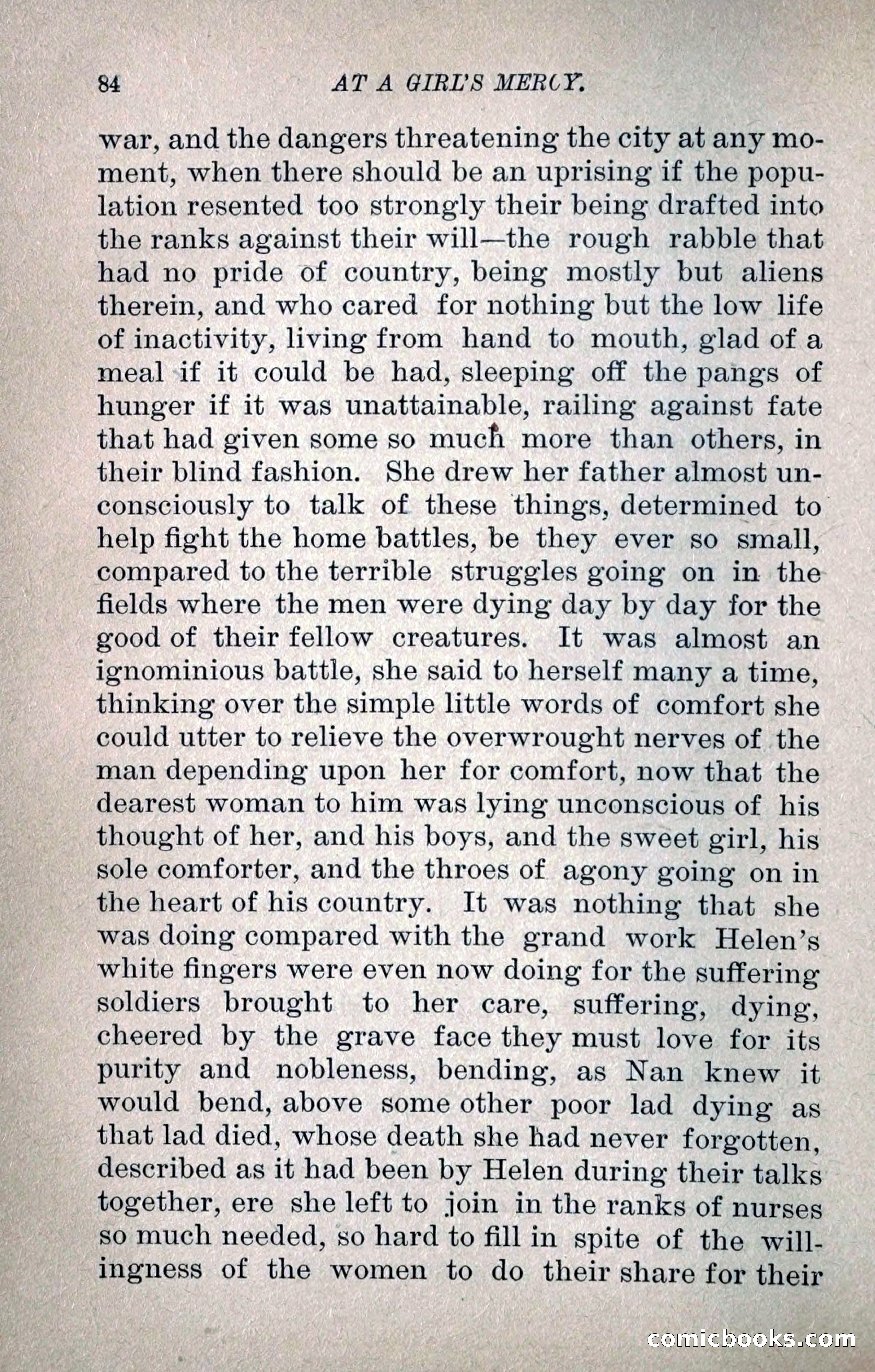 At a Girl's Mercy, or, The Fortunes of War — page 95 of 253