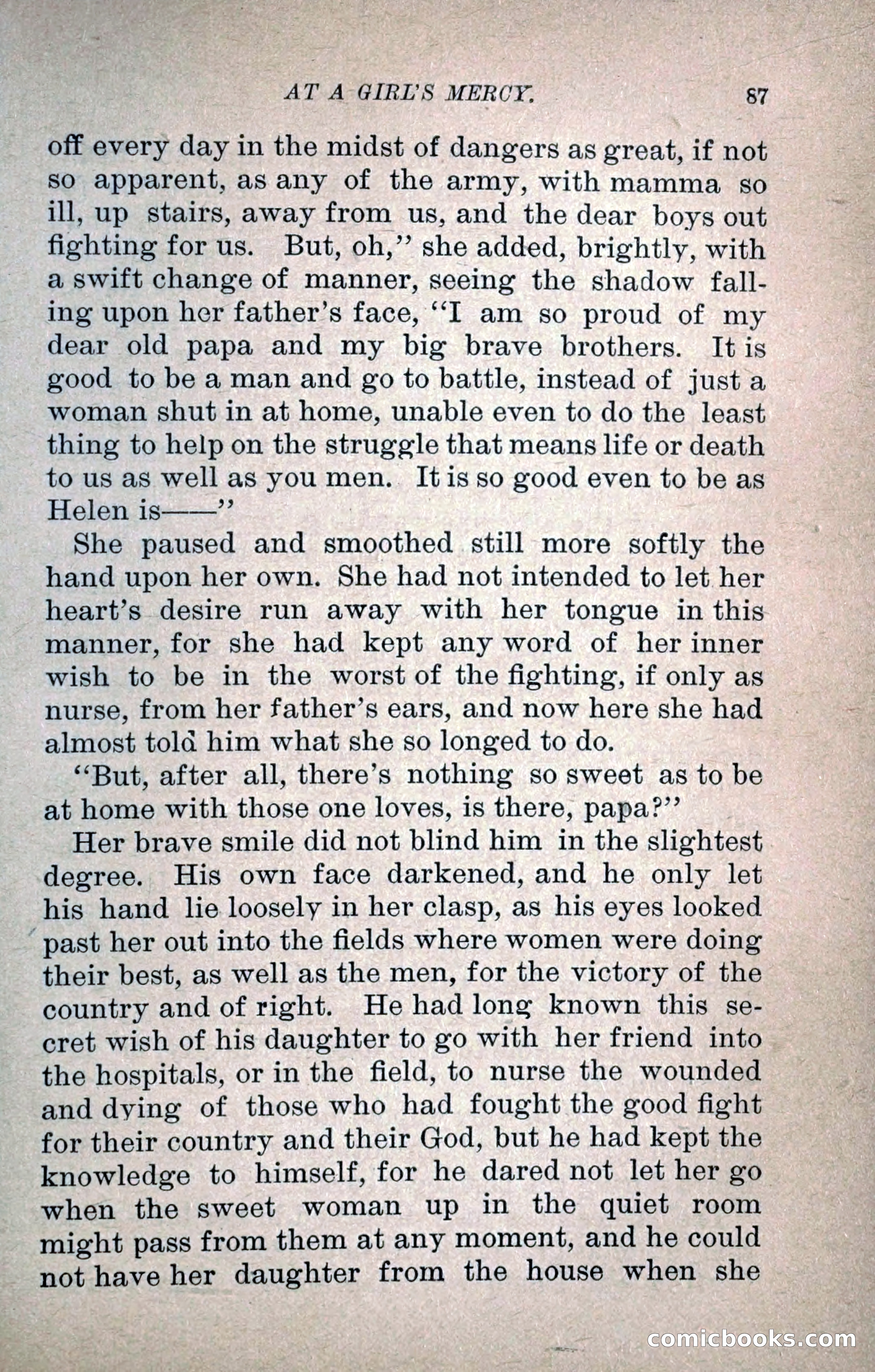 At a Girl's Mercy, or, The Fortunes of War — page 98 of 253
