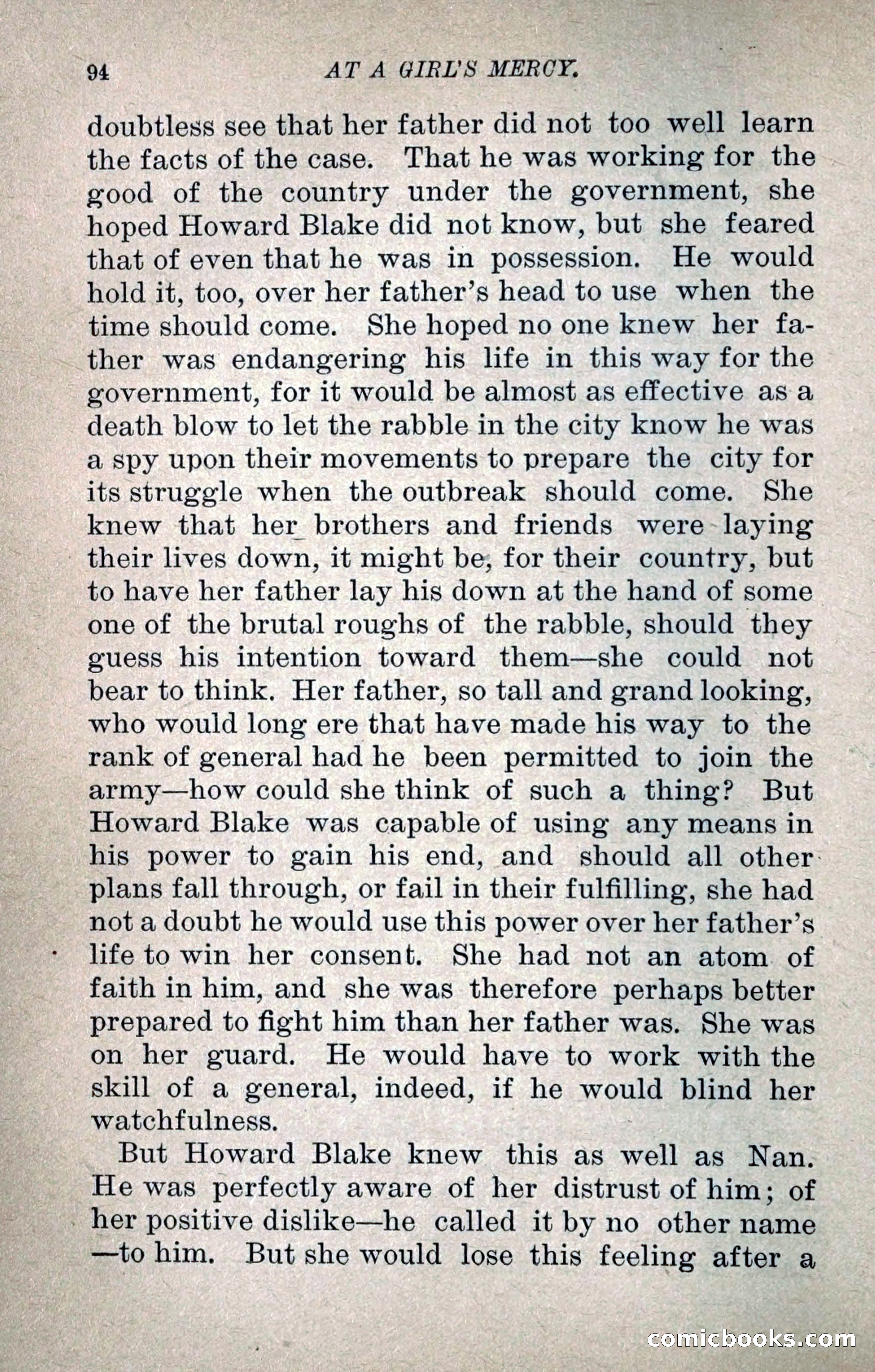 At a Girl's Mercy, or, The Fortunes of War — page 105 of 253