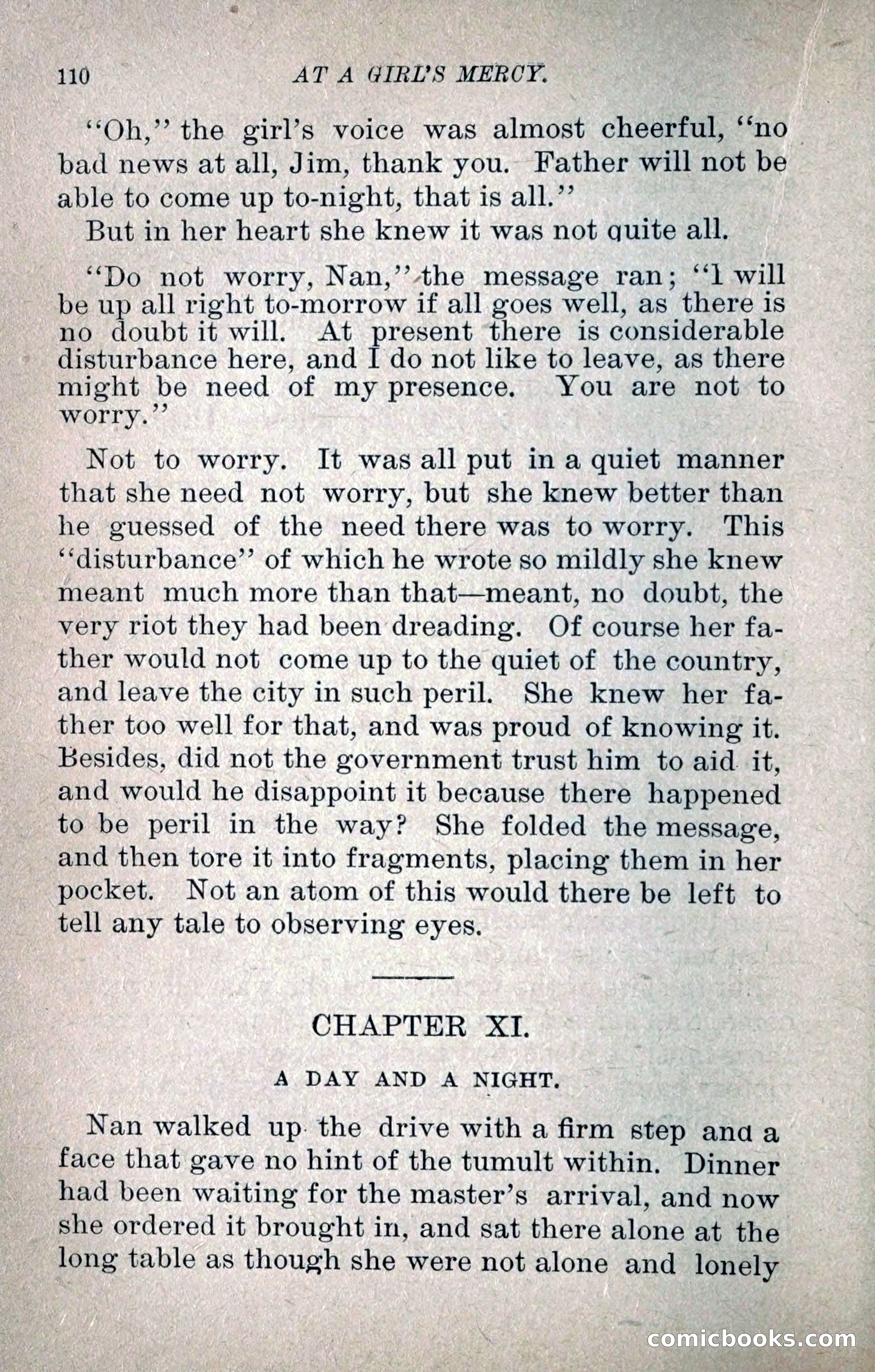 At a Girl's Mercy, or, The Fortunes of War — page 121 of 253