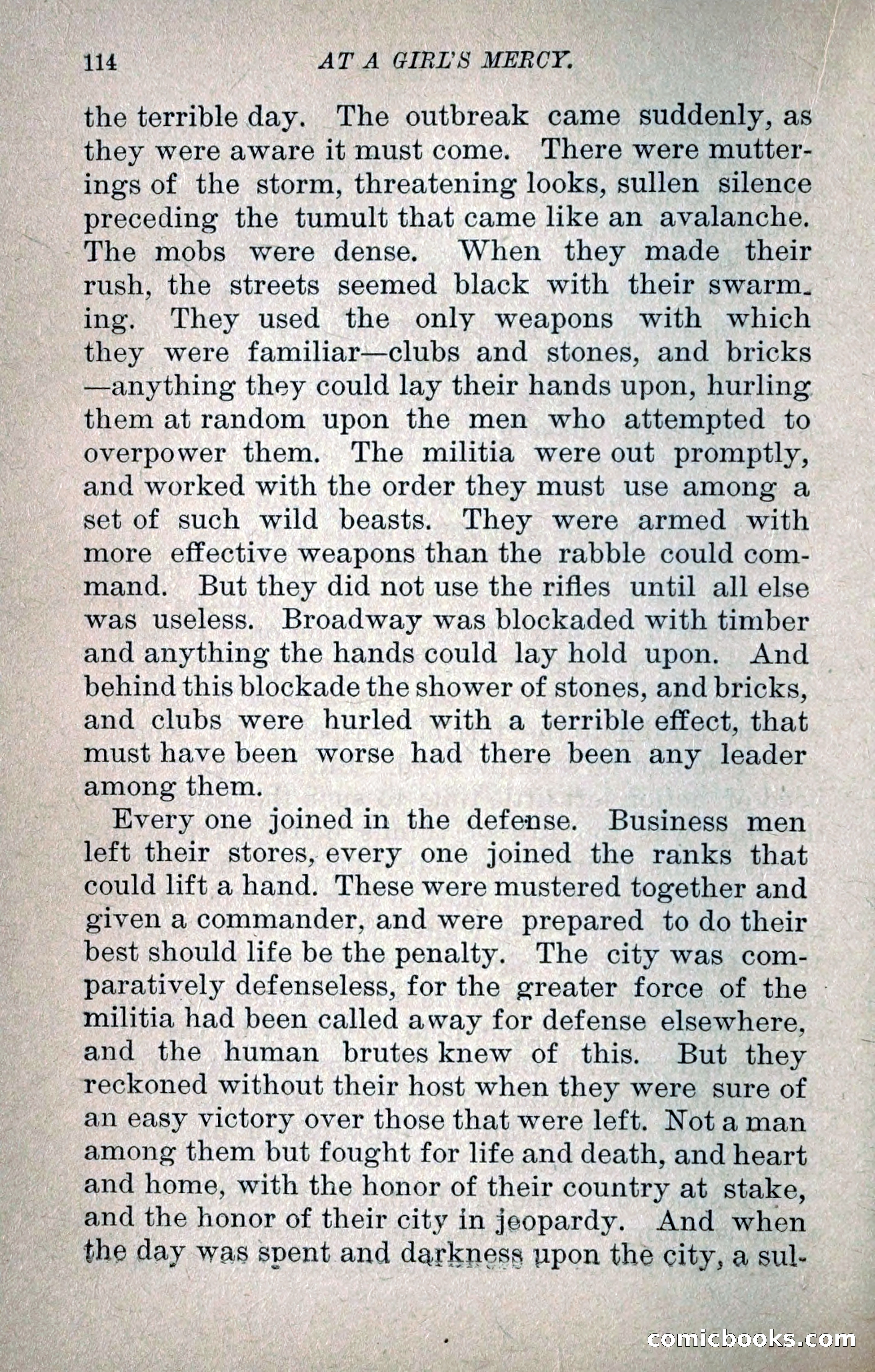 At a Girl's Mercy, or, The Fortunes of War — page 125 of 253