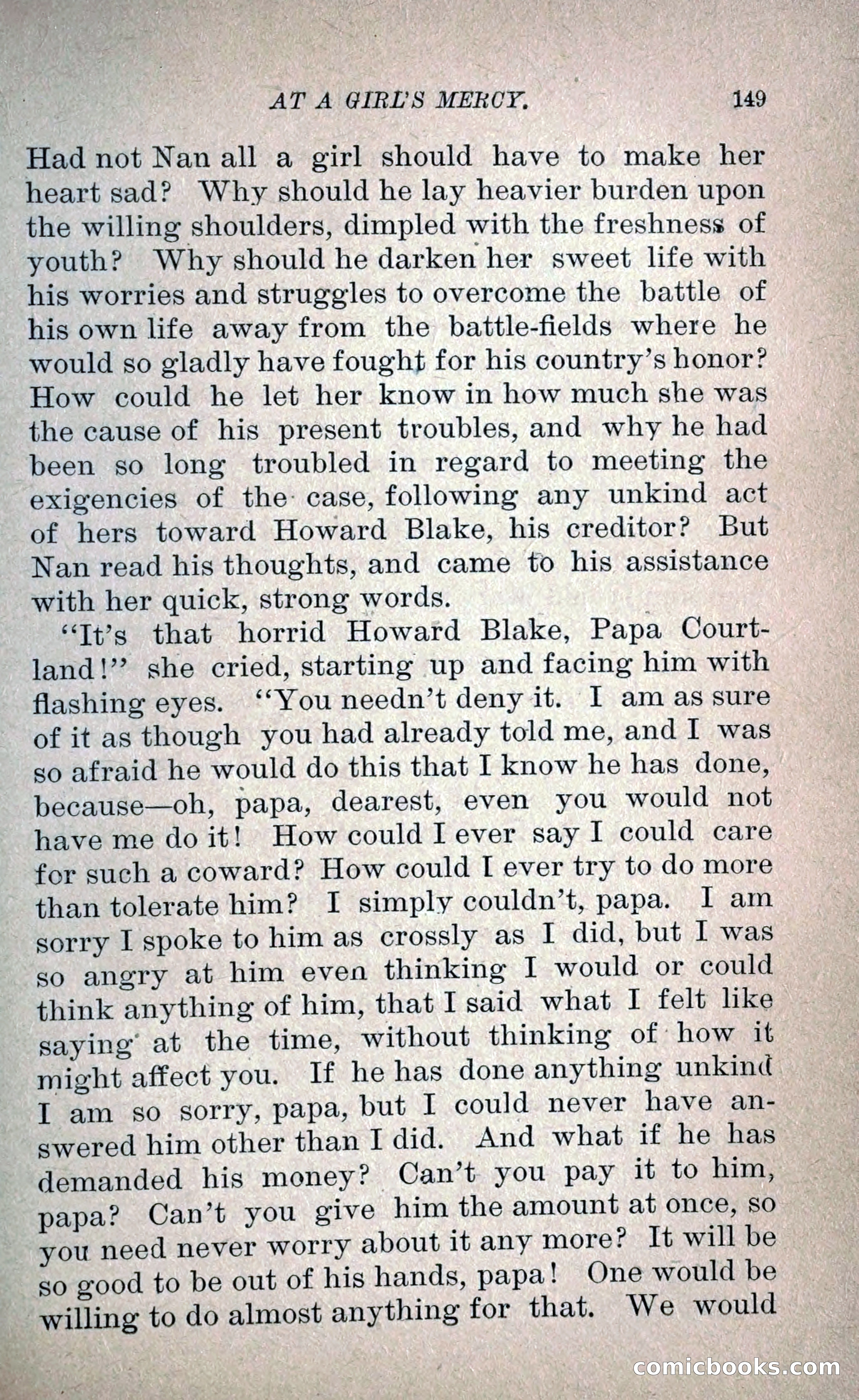 At a Girl's Mercy, or, The Fortunes of War — page 160 of 253