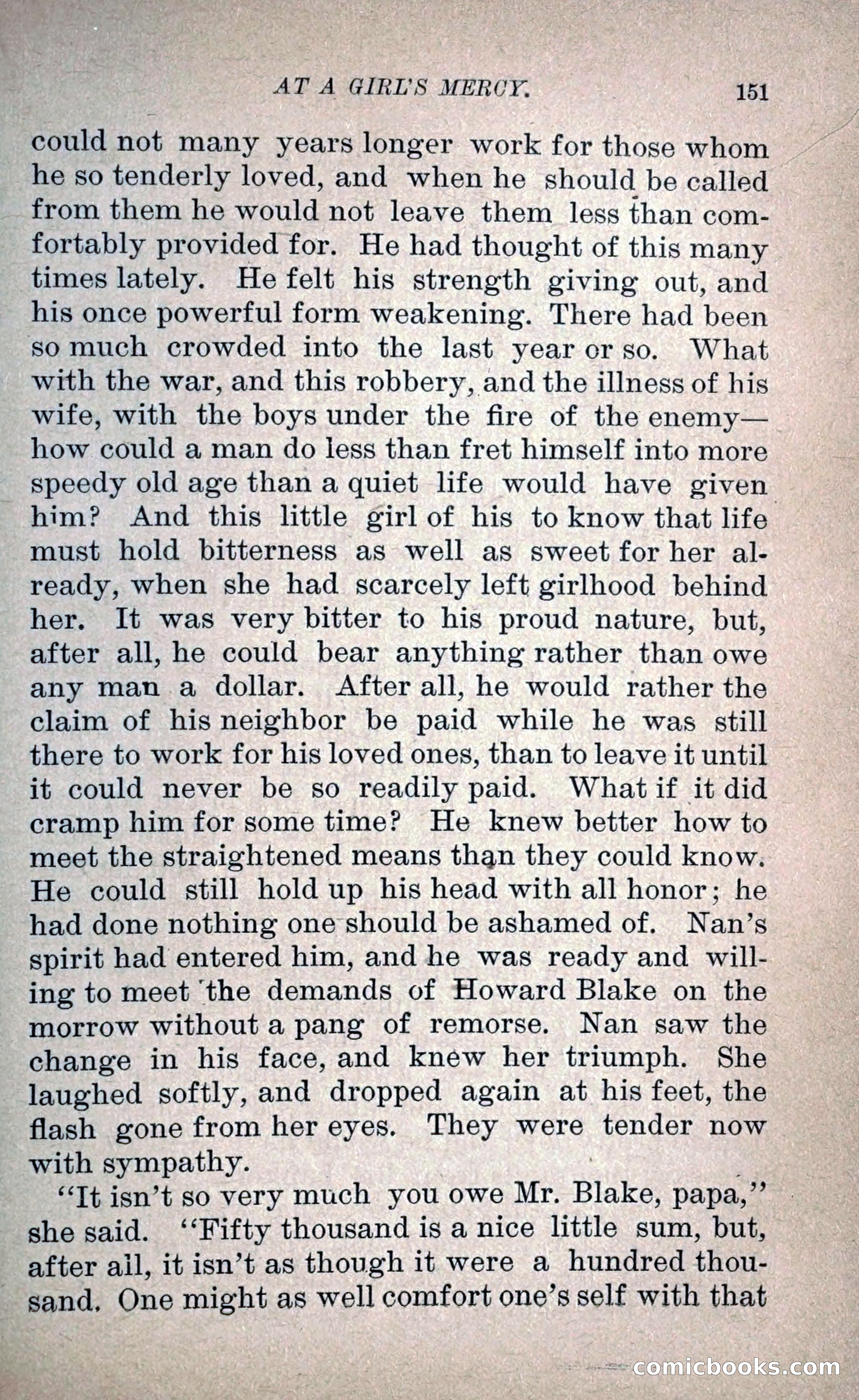 At a Girl's Mercy, or, The Fortunes of War — page 162 of 253