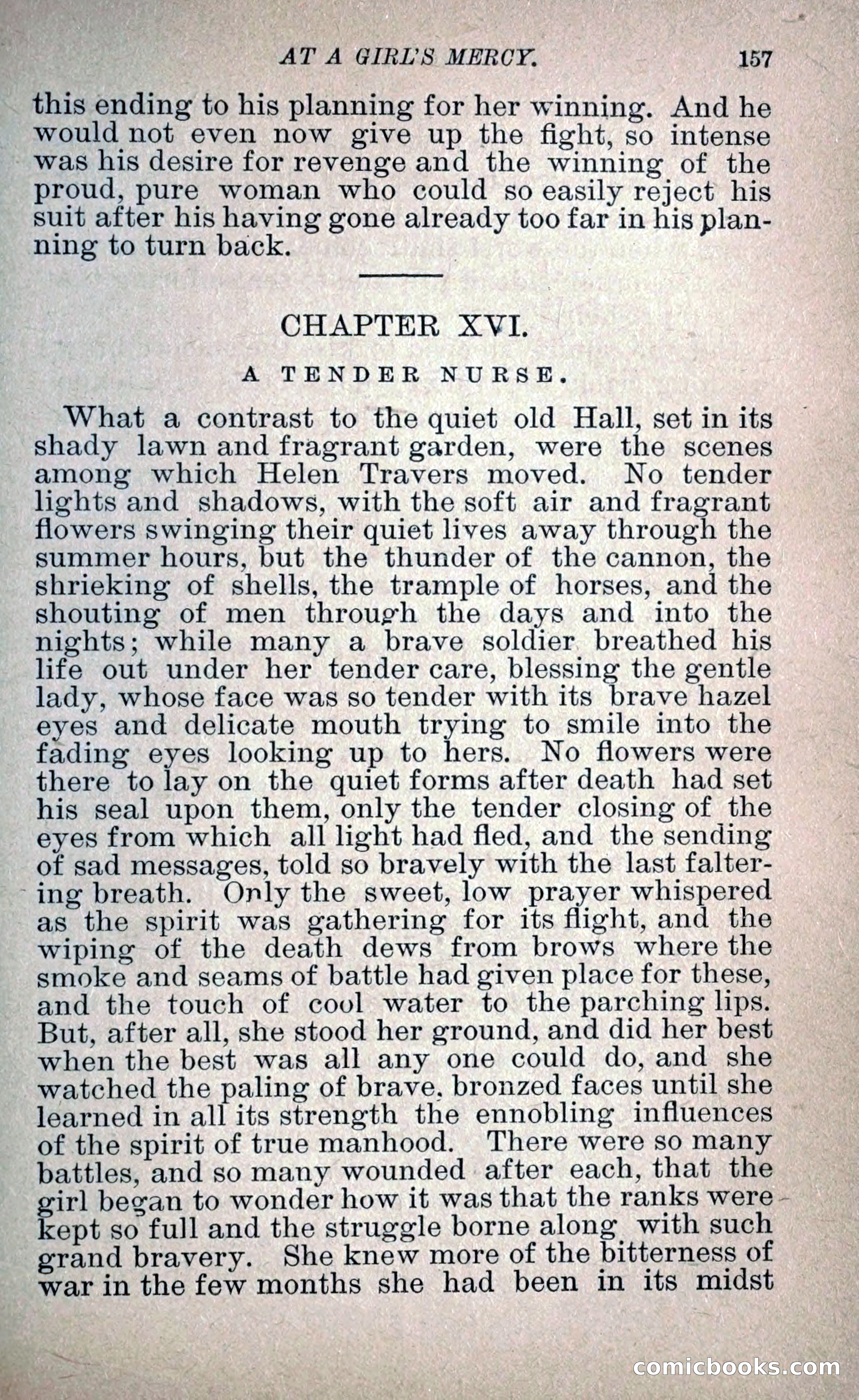 At a Girl's Mercy, or, The Fortunes of War — page 168 of 253