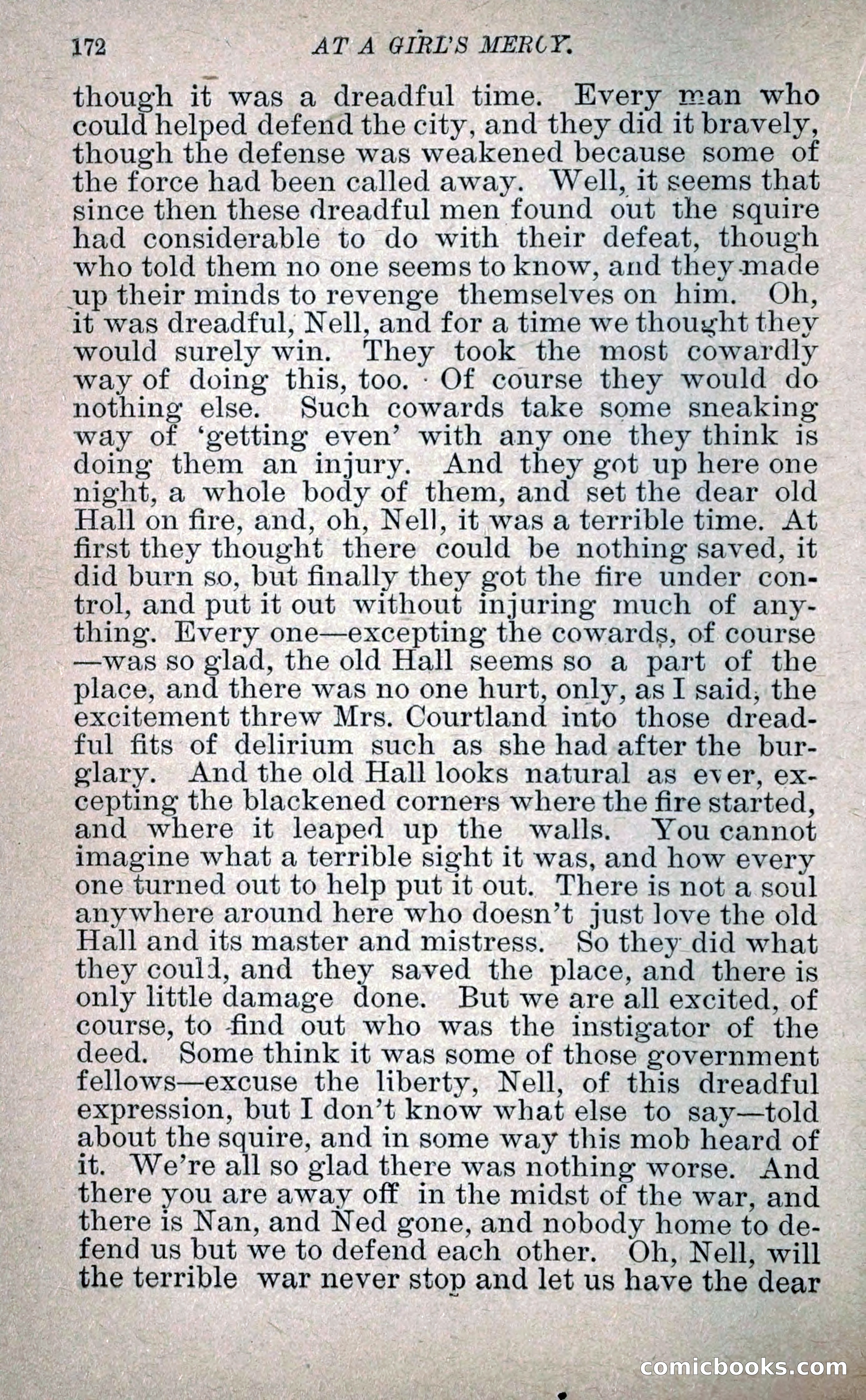 At a Girl's Mercy, or, The Fortunes of War — page 183 of 253