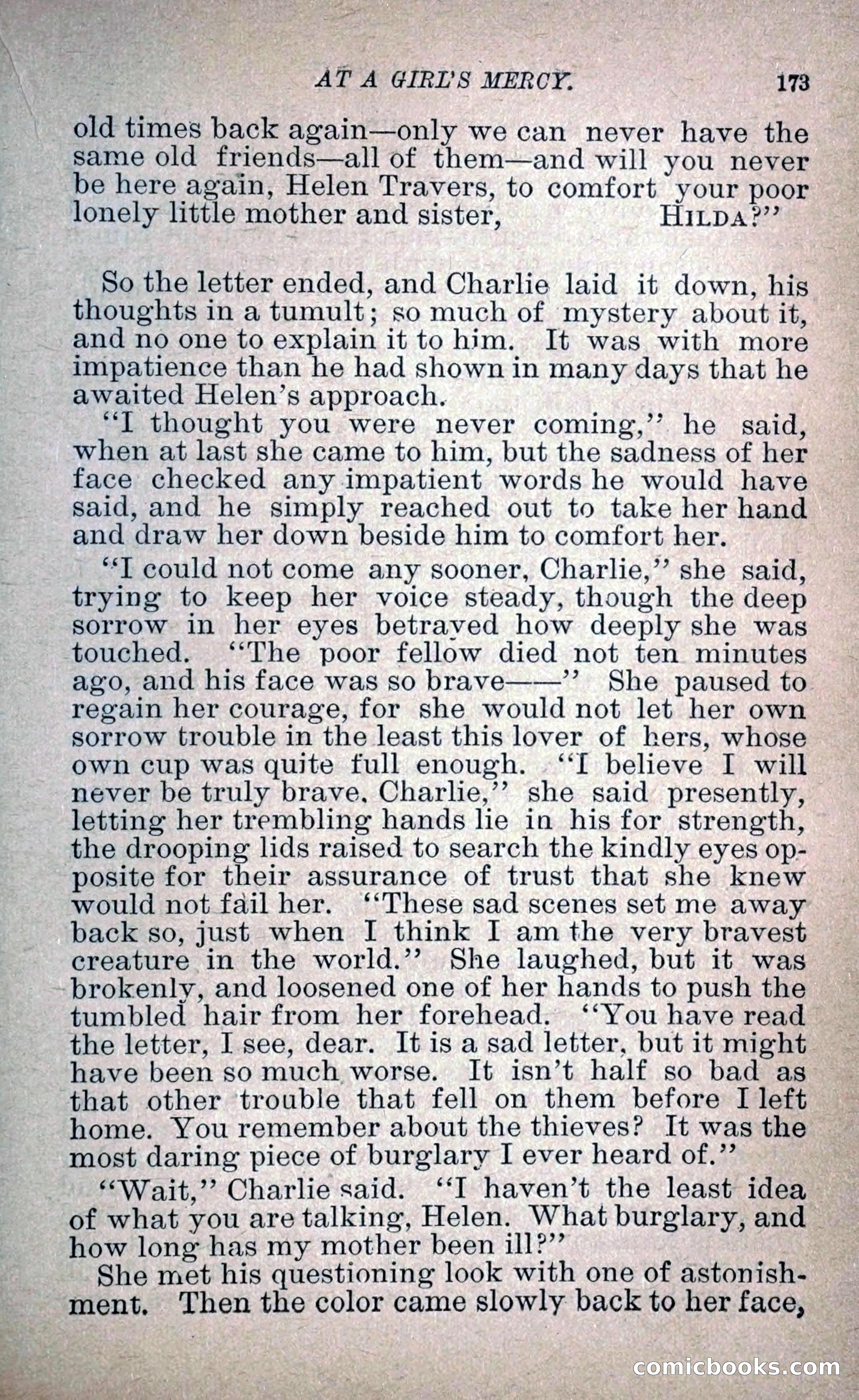 At a Girl's Mercy, or, The Fortunes of War — page 184 of 253